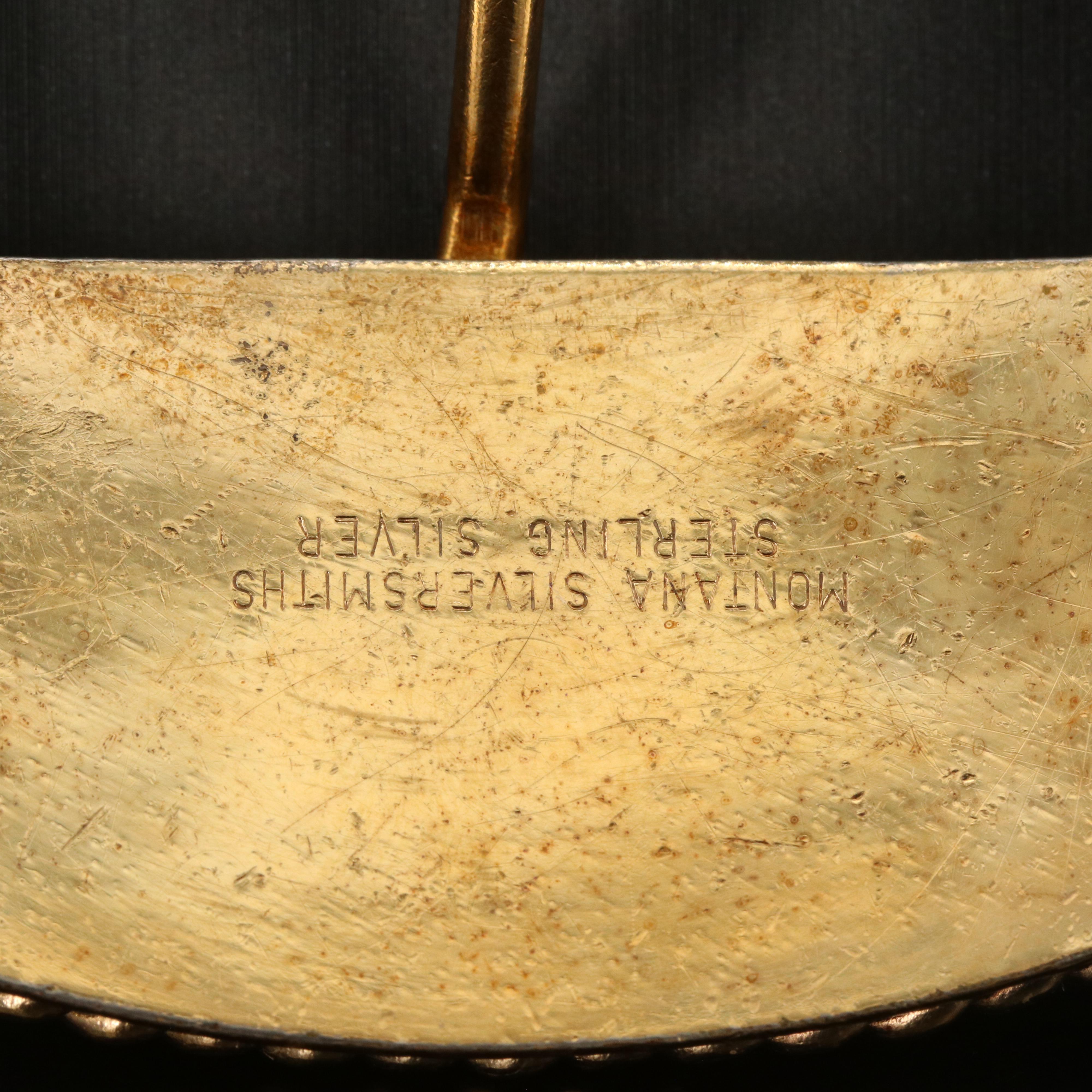 Montana Silversmiths Sterling Engraved Belt Buckle