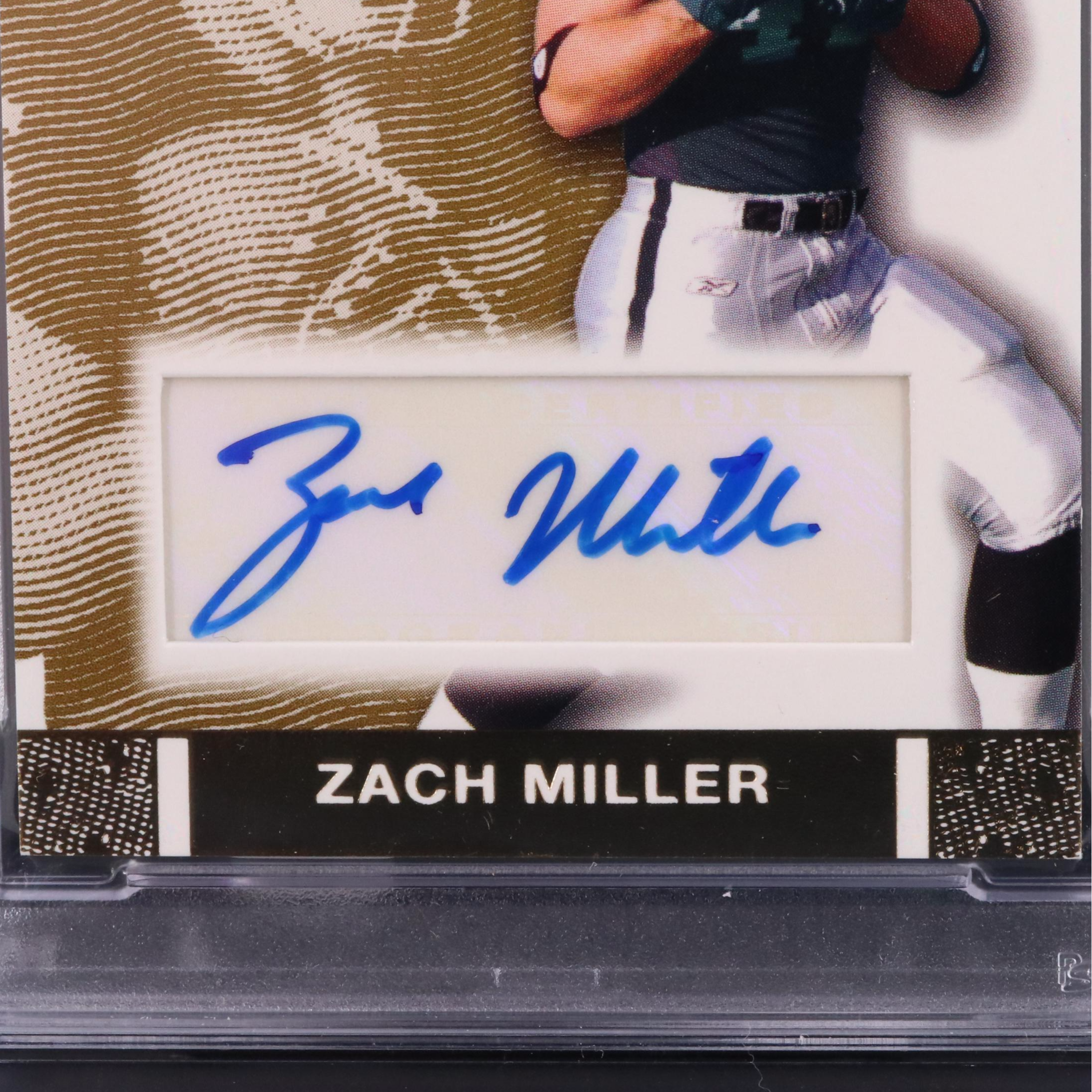 2007 Topps Co Signers Rookie Autograph Gold Zach Miller 11/25 PSA 9 #RA-ZM