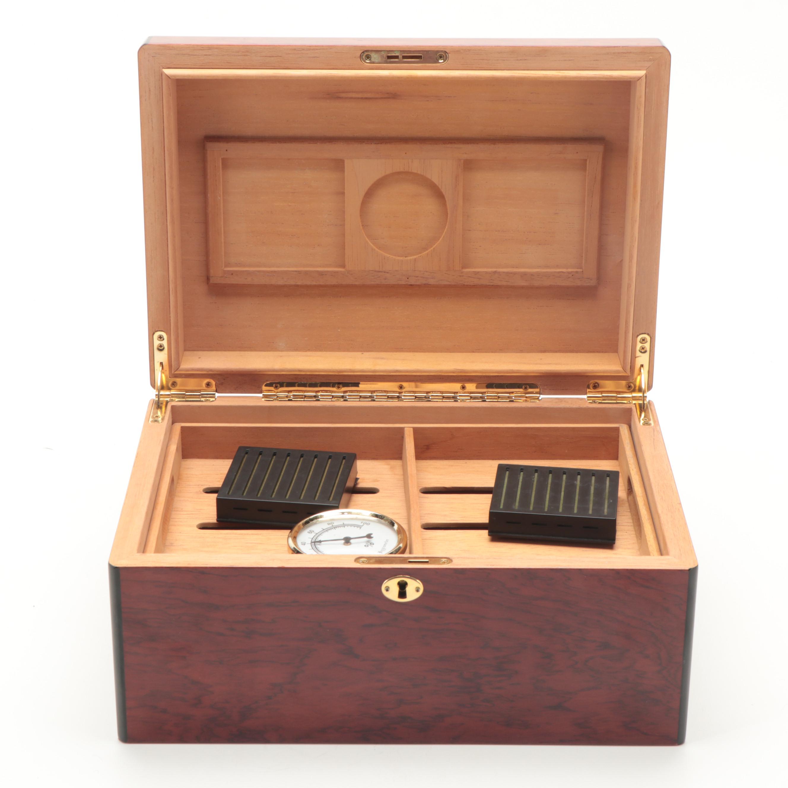 Faux Rosewood Finish Cedar Lined Humidor