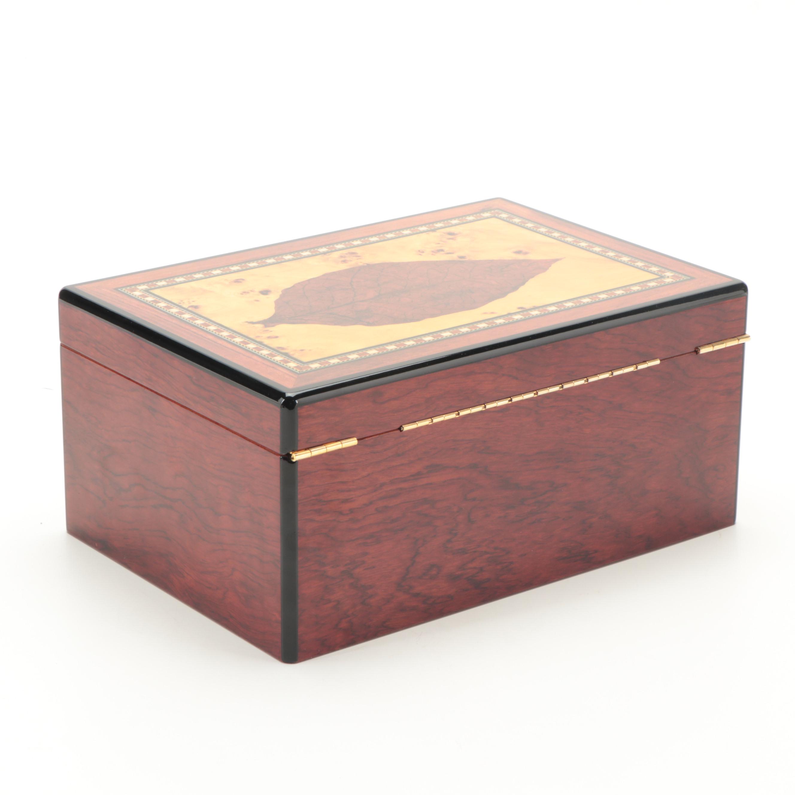 Faux Rosewood Finish Cedar Lined Humidor
