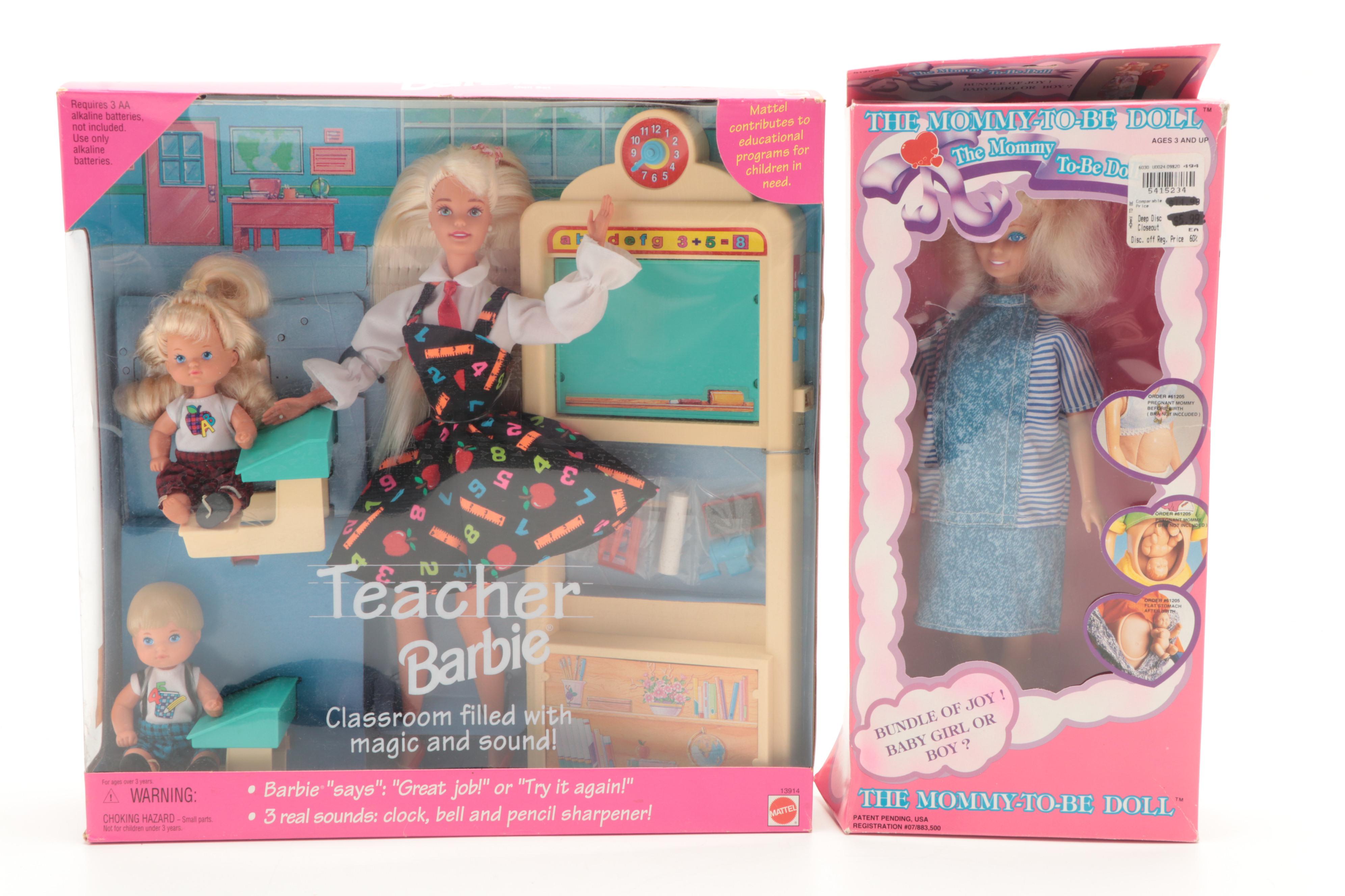 Mattel Barbie "Teacher Barbie", "Army Barbie", "Olympic Skater" and Other Dolls