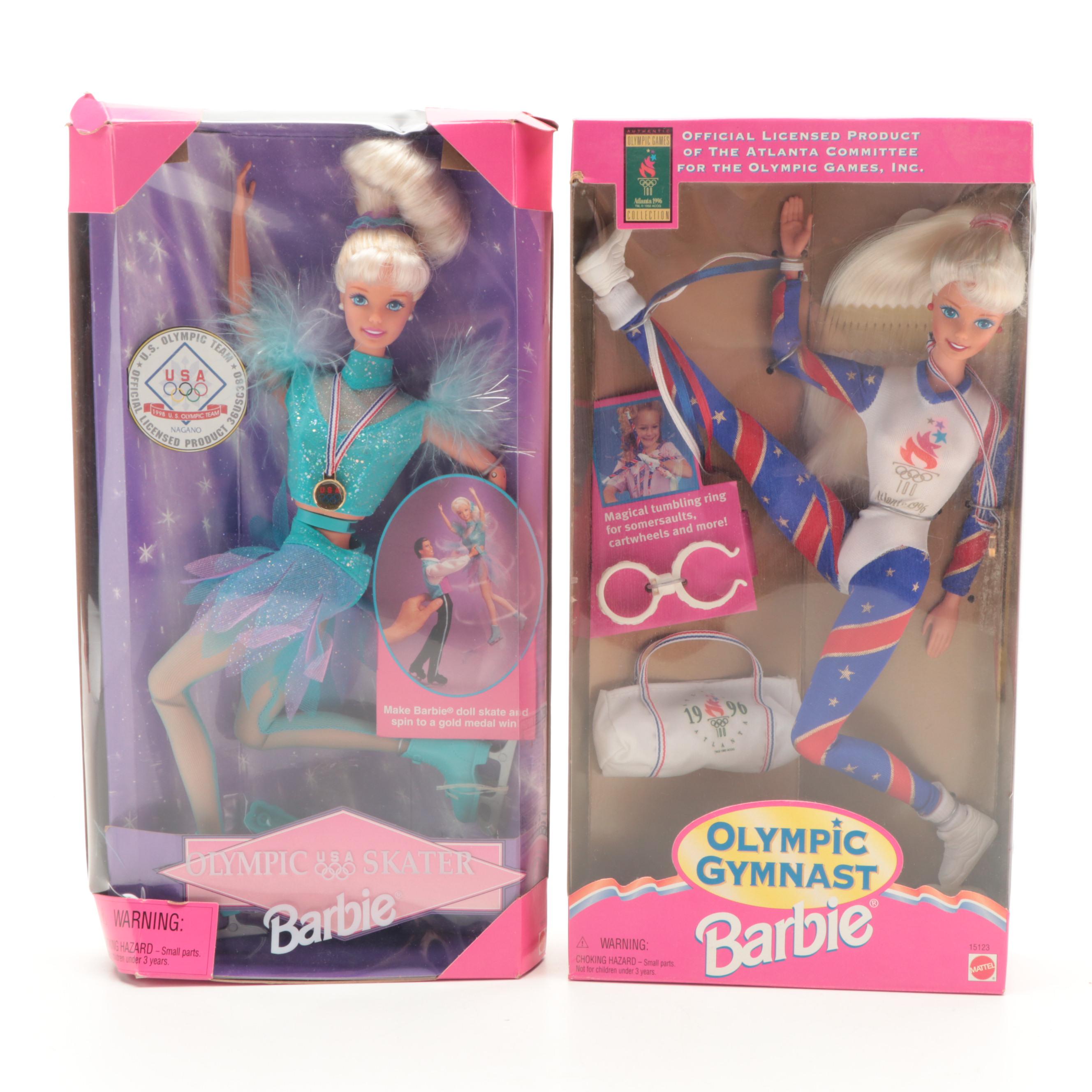 Mattel Barbie "Teacher Barbie", "Army Barbie", "Olympic Skater" and Other Dolls