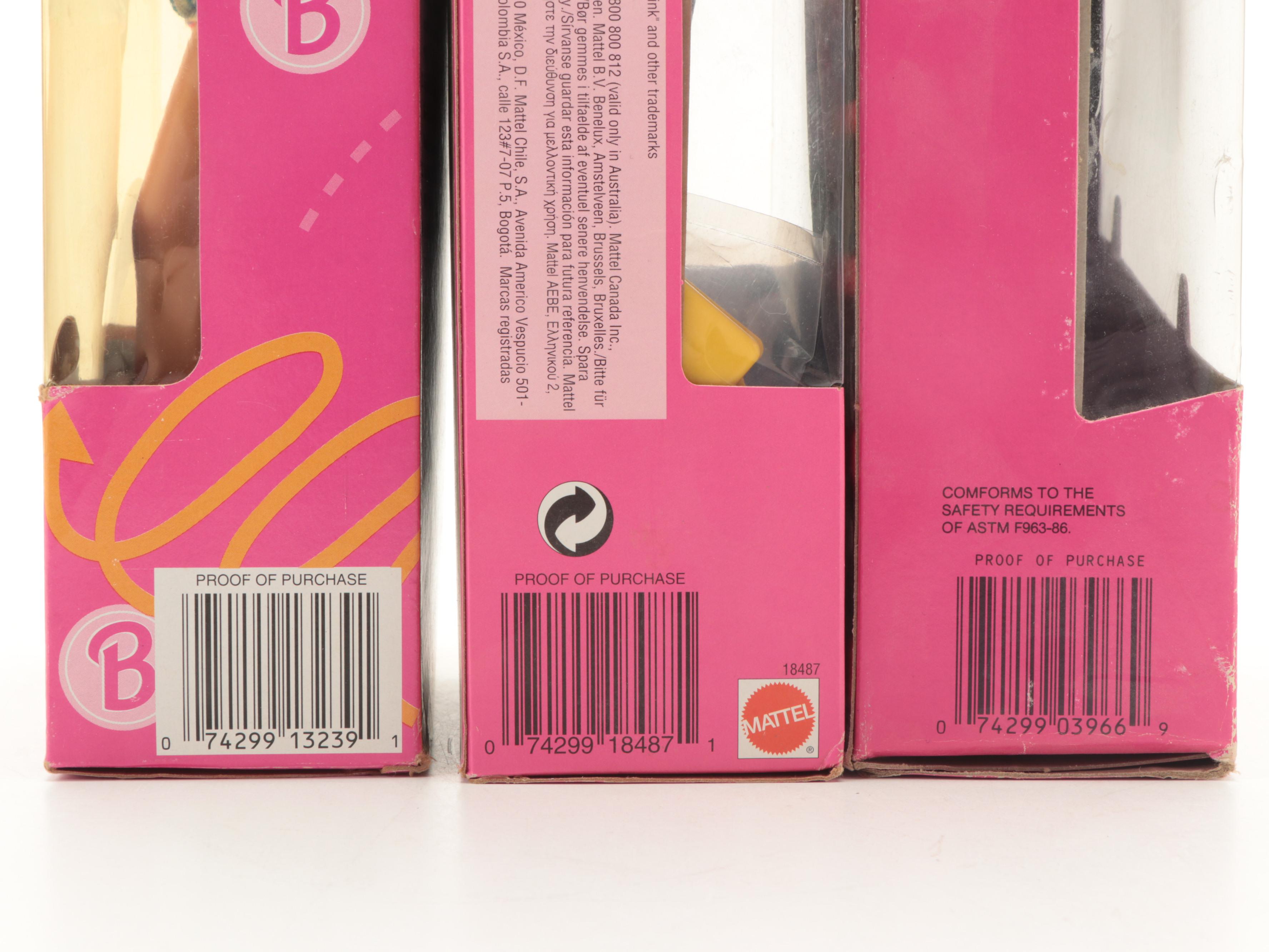 Mattel Barbie "Teacher Barbie", "Army Barbie", "Olympic Skater" and Other Dolls