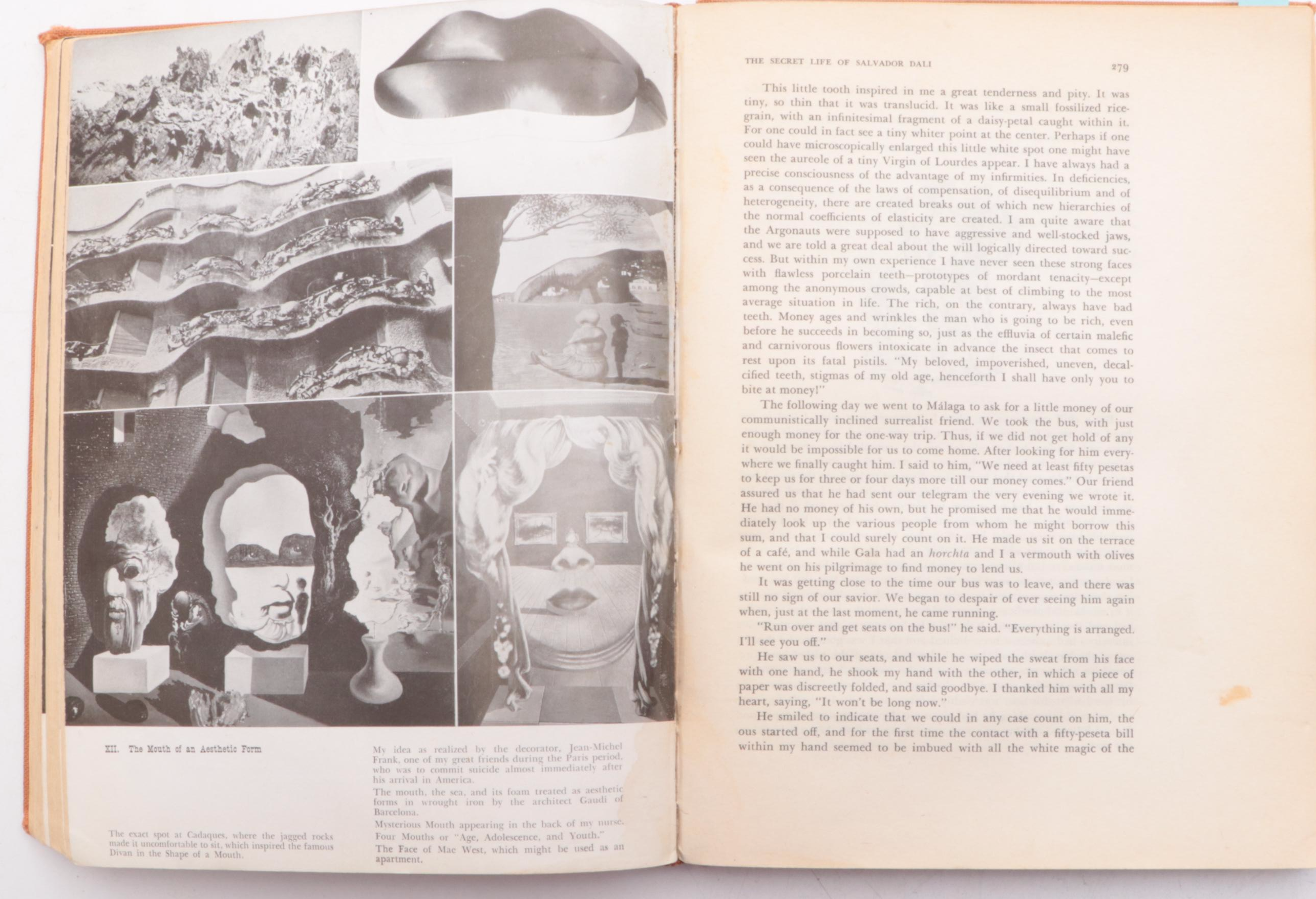 Second Printing "The Secret Life of Salvador Dalí" by Salvador Dalí, 1942