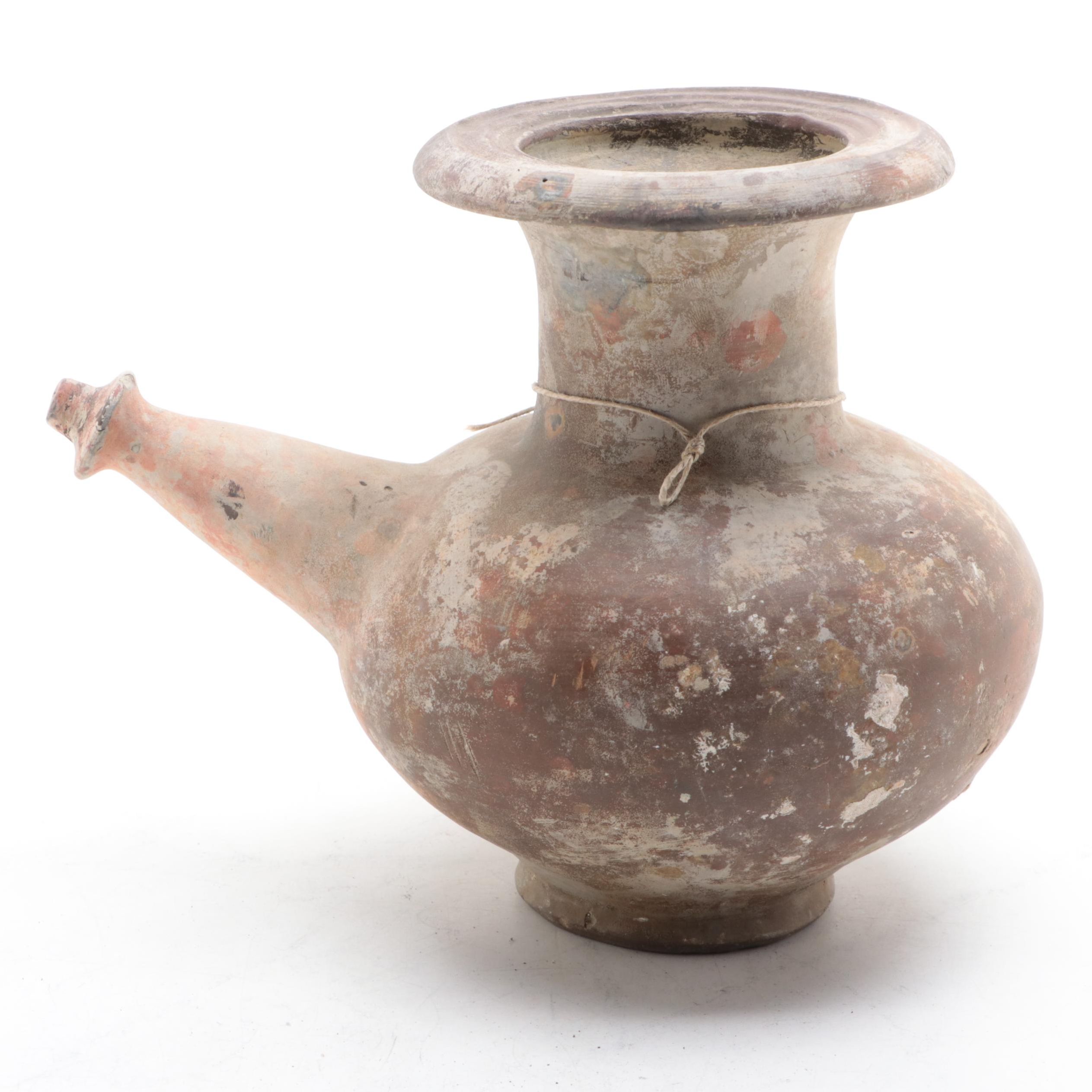 Philippine Kendi Earthenware Ewer Vessel, 16th Century