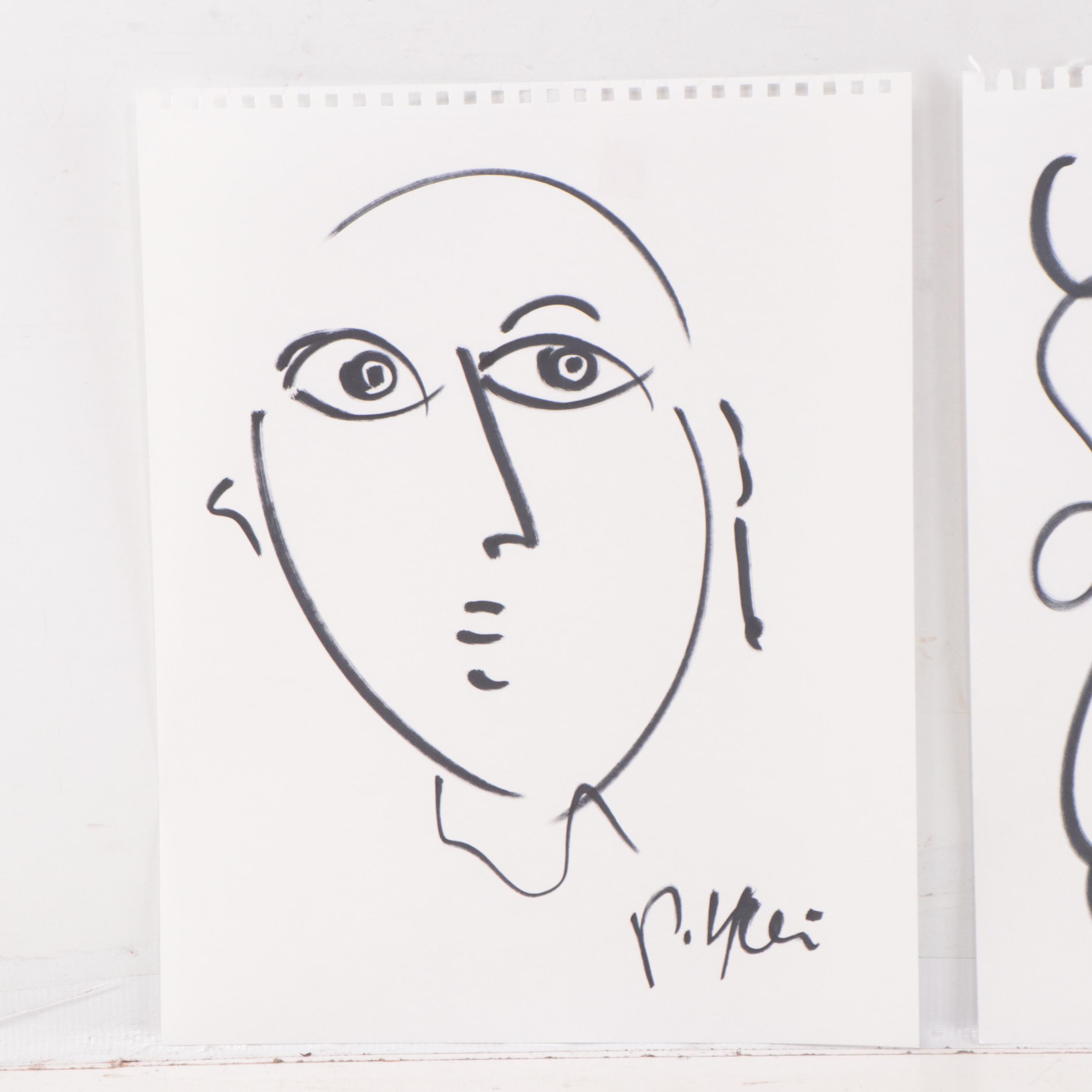 Peter Keil Ink Portraits