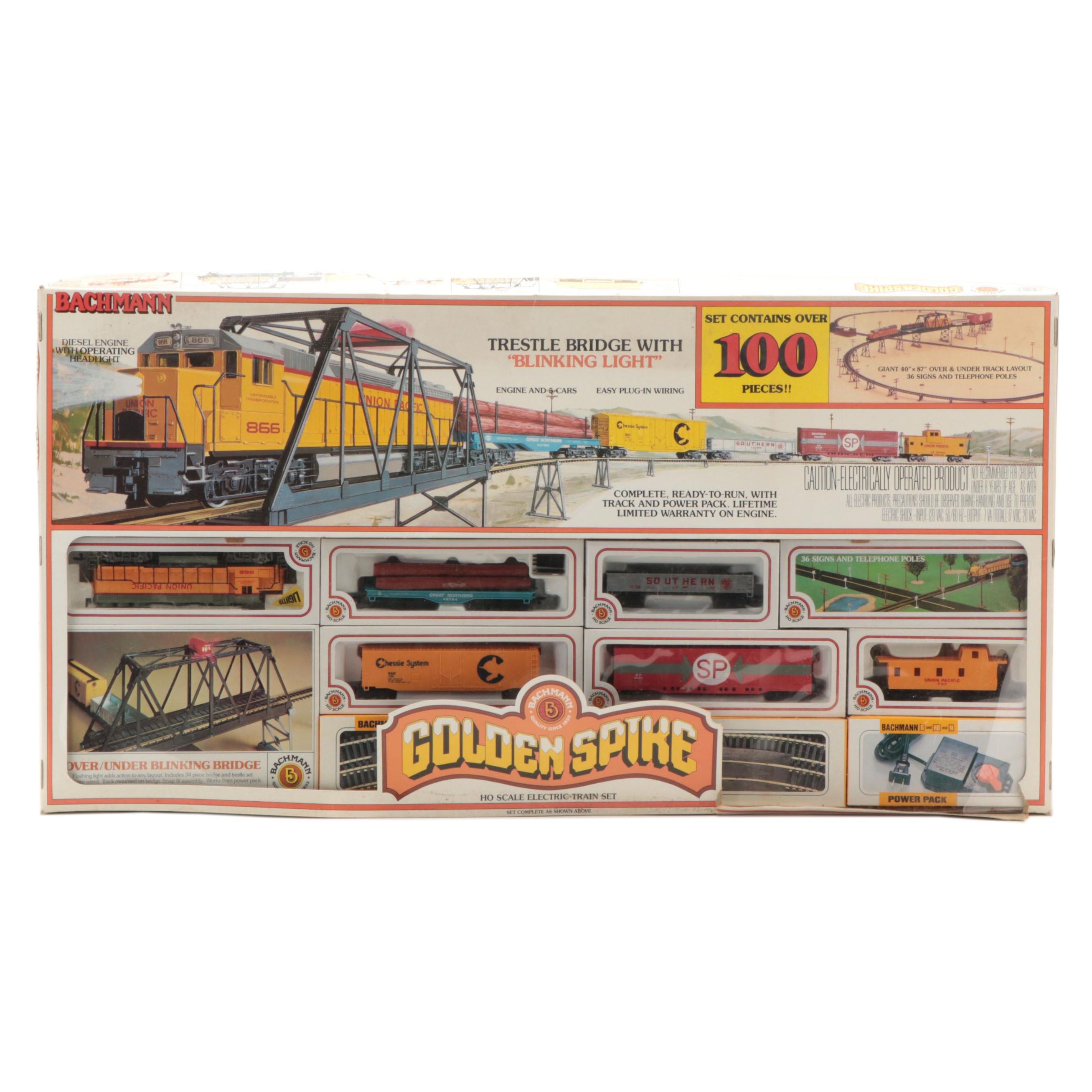 Bachmann Golden Spike HO Gauge Electric Train Cars, Tracks, and More