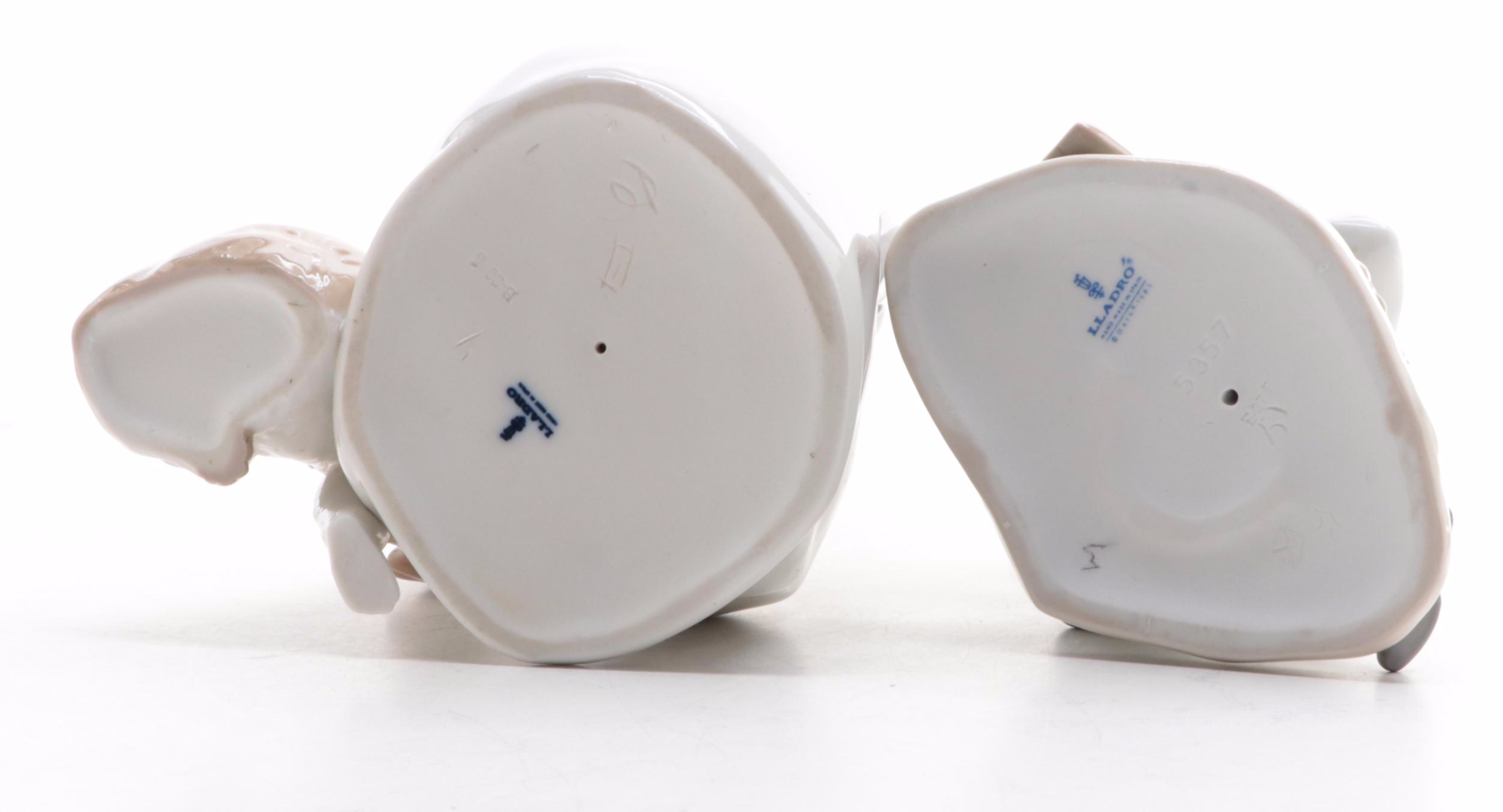 Lladró "Boy with Dog" and "Oration" Porcelain Figurines