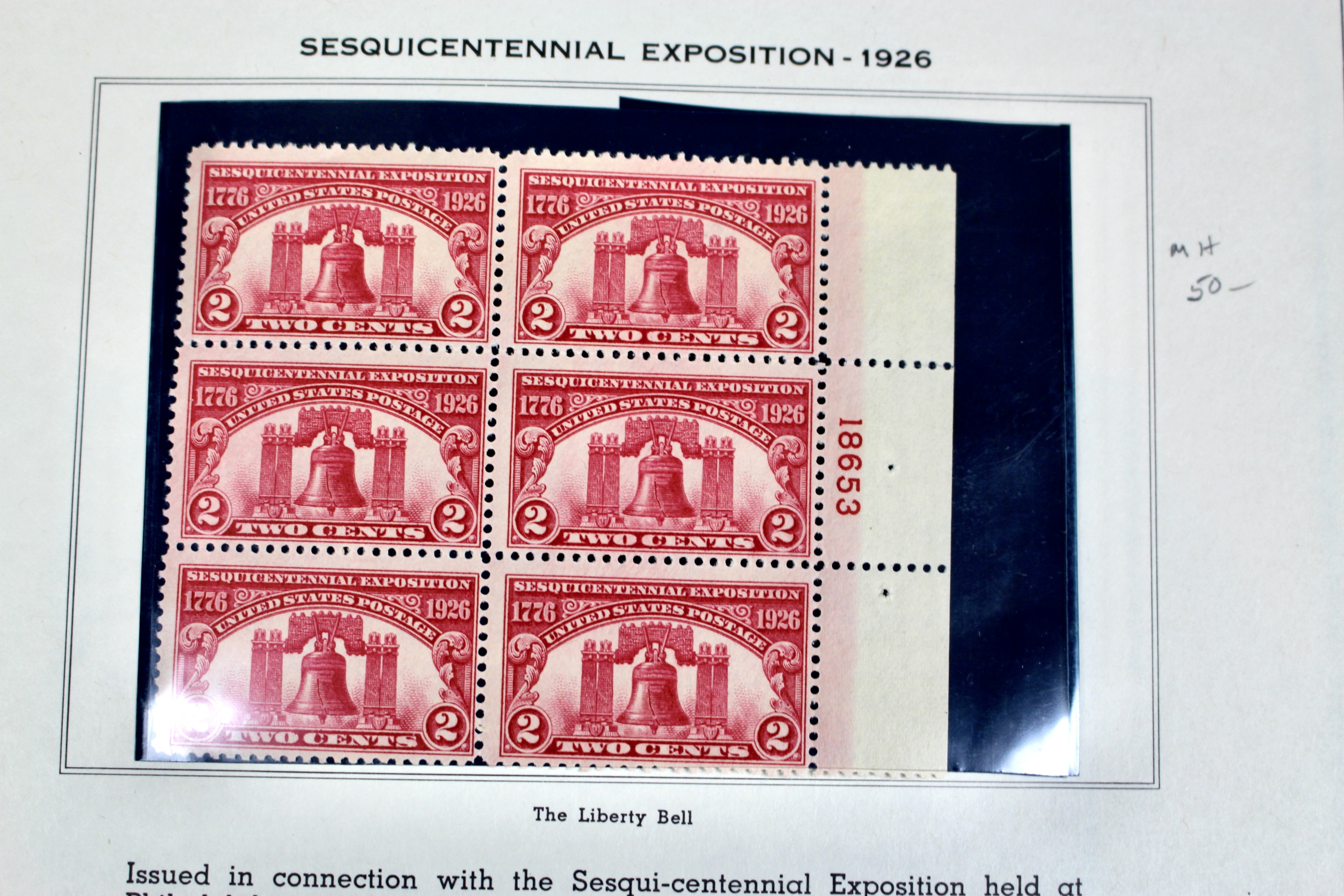 Twelve Early U.S. Stamp Plate Blocks