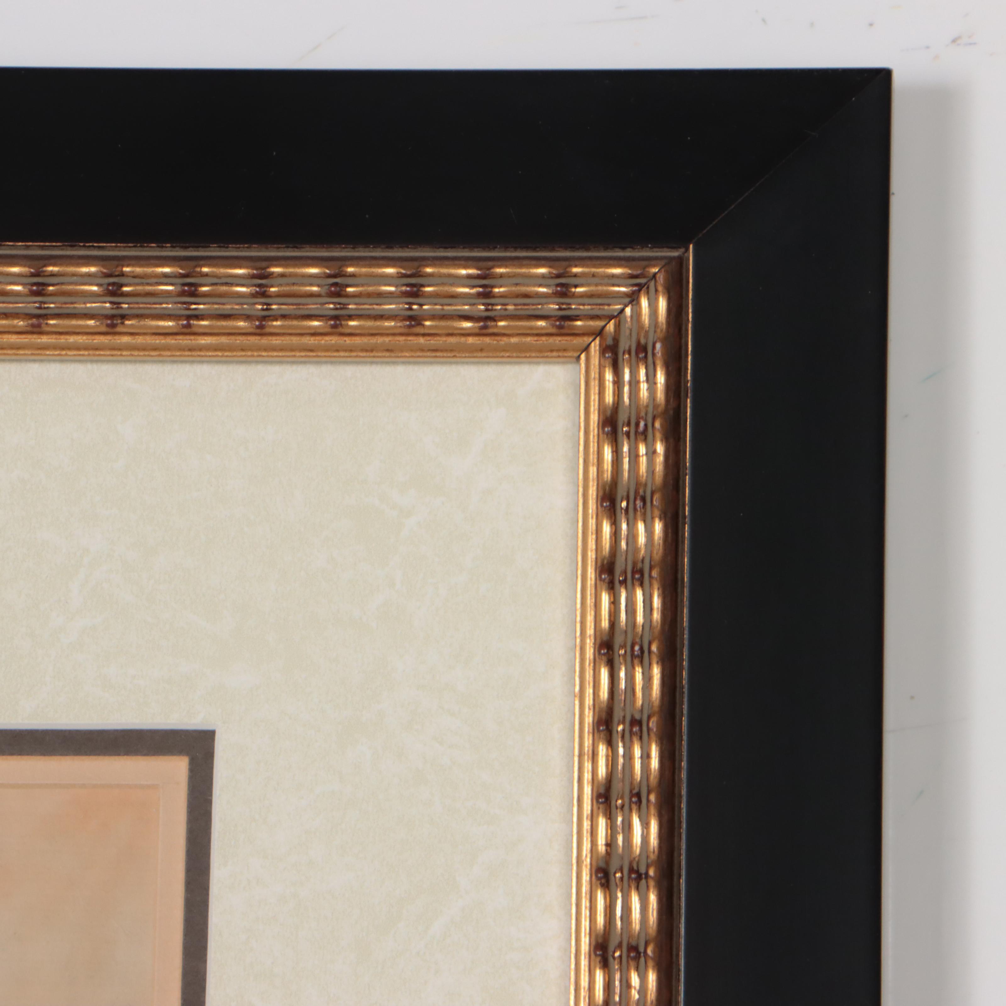 Karl J. Feng Village Watercolor Painting