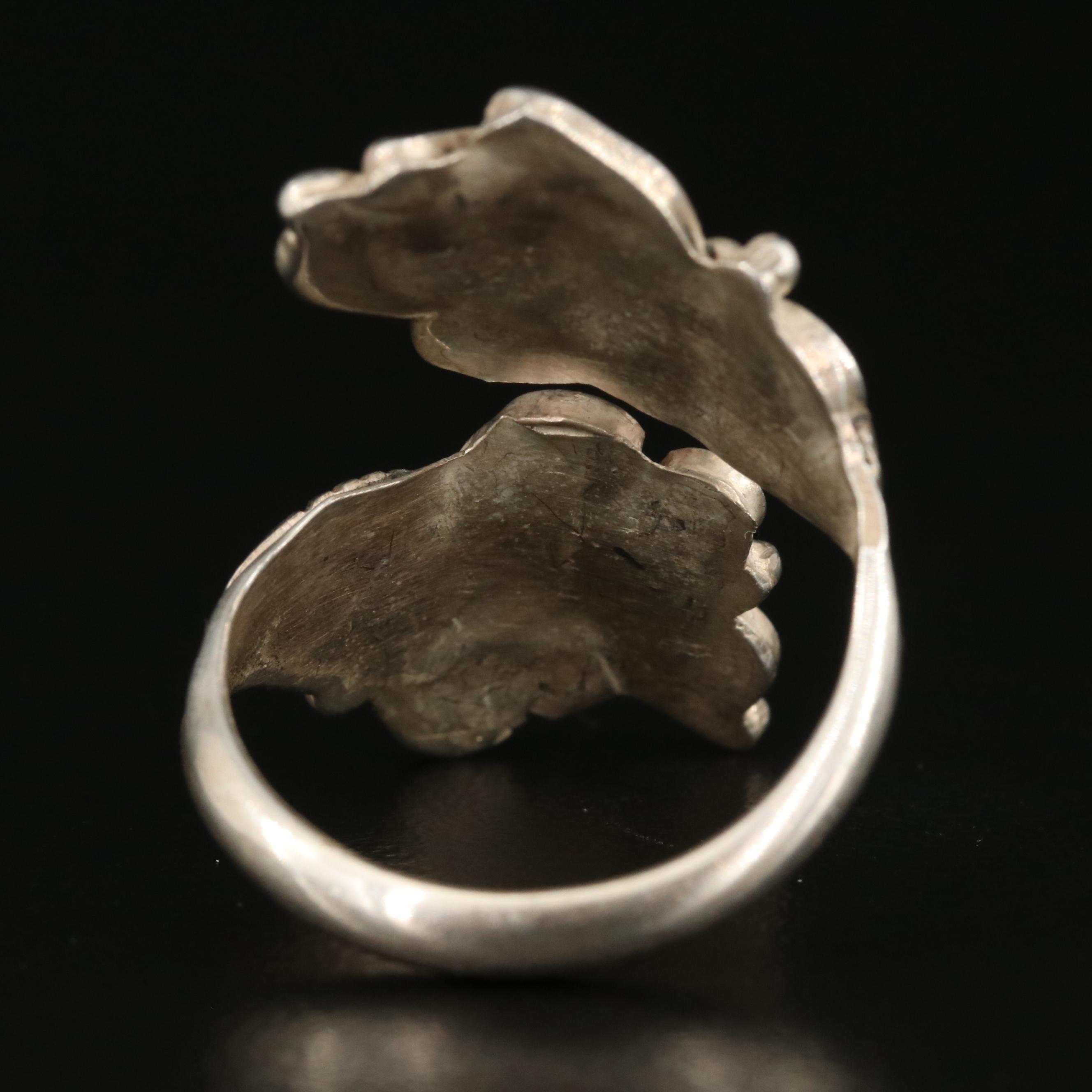 Sterling Opal Bypass Ring