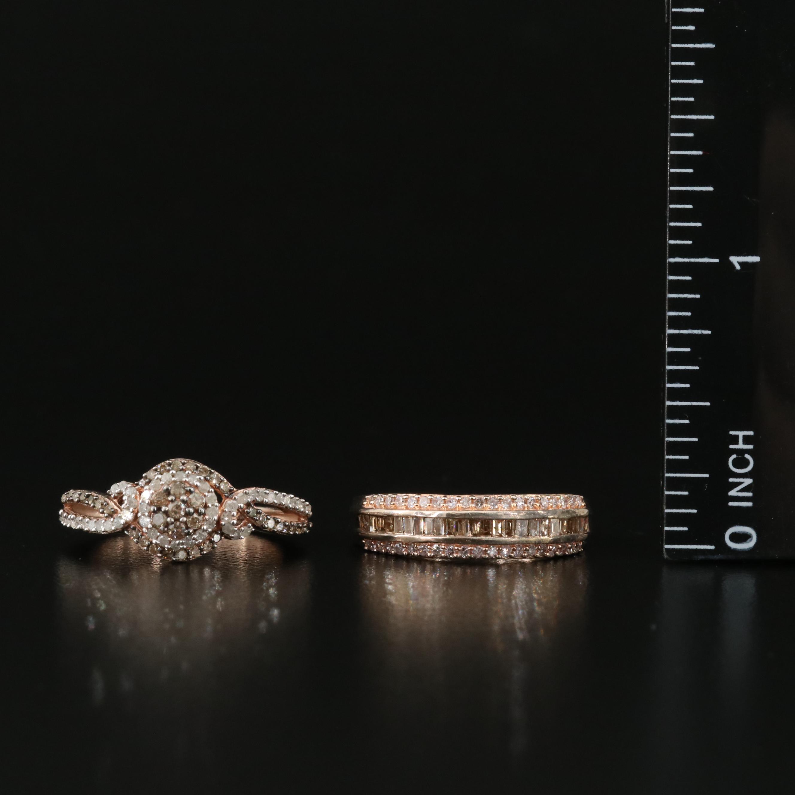 Sterling Diamond Rings