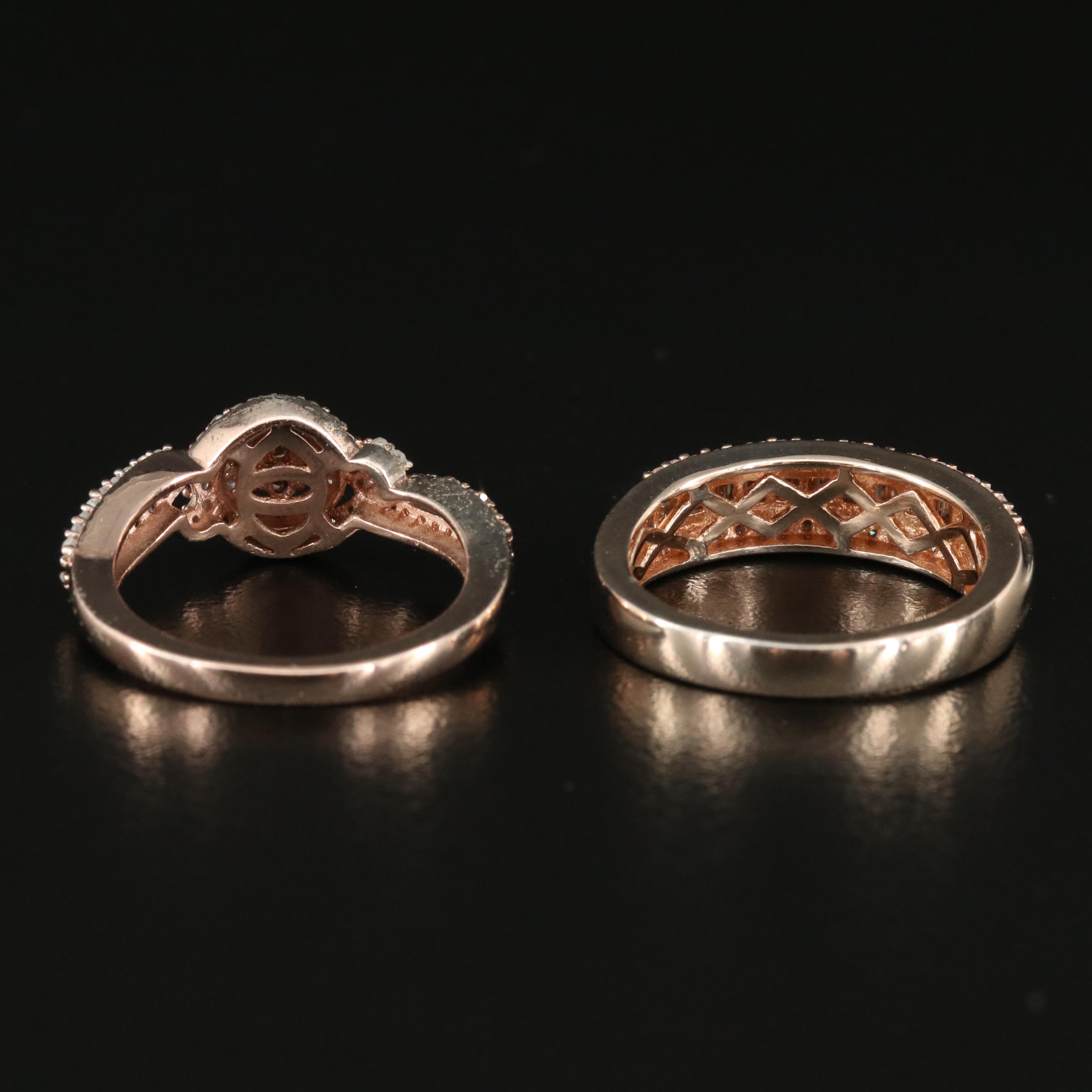 Sterling Diamond Rings