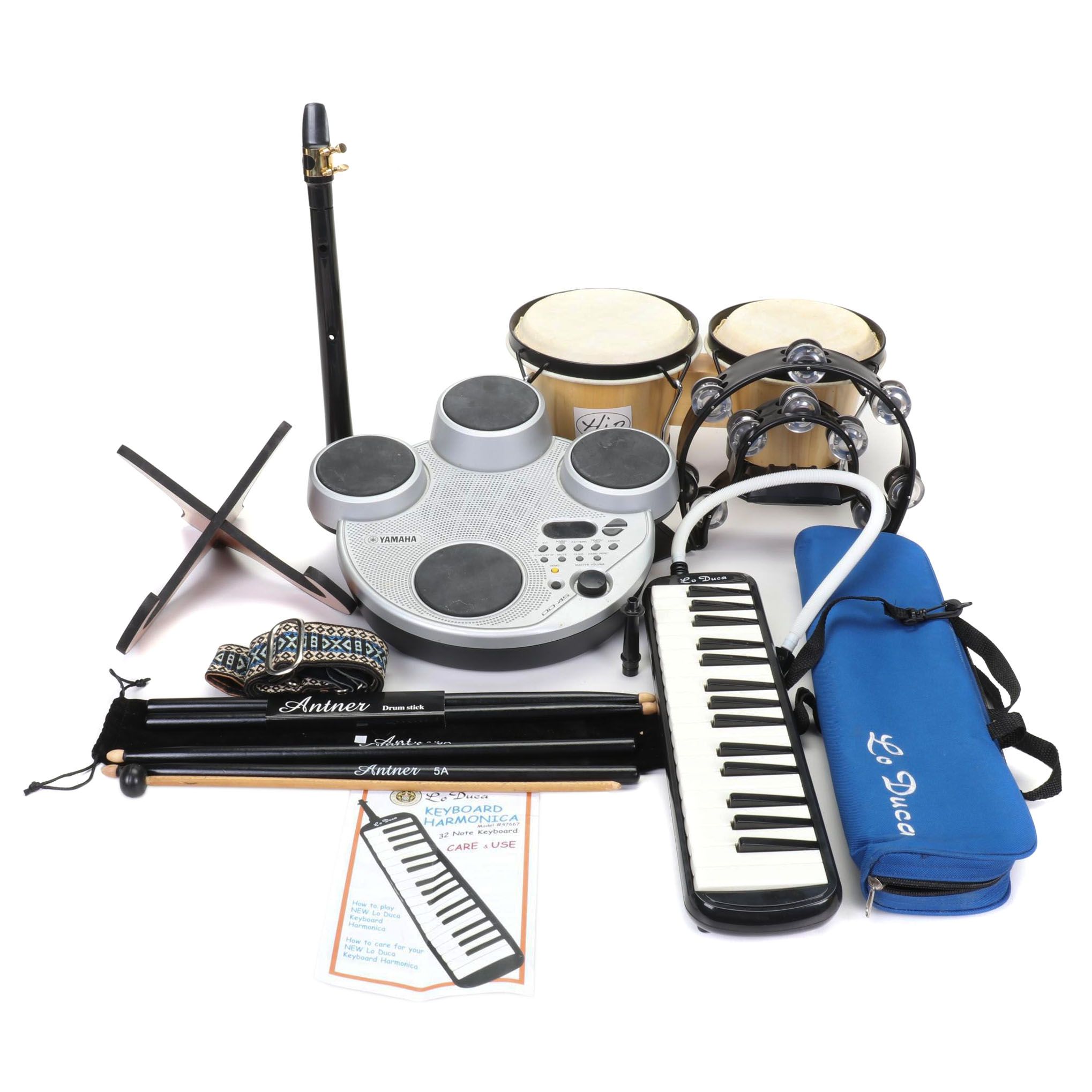 Percussion and Wind Instruments with Yamaha DD-45 Electric Drum Pad