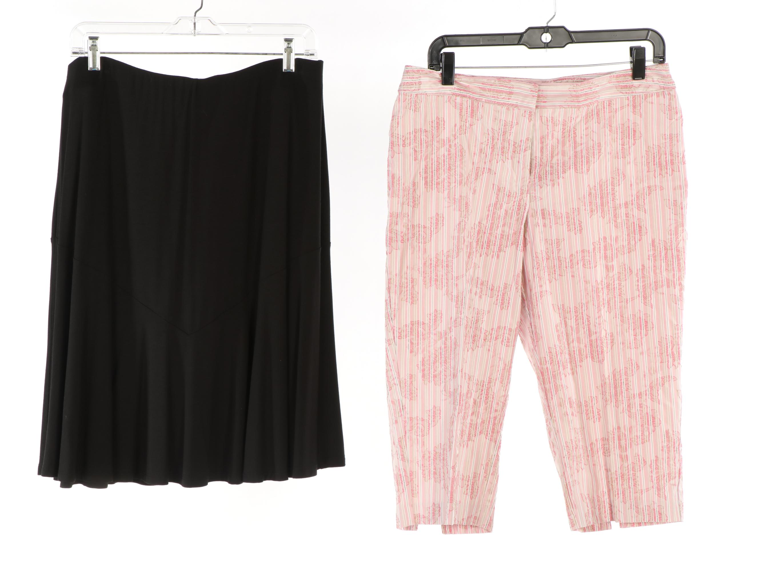 Tommy Bahama Knit Shell, Embellished Tank, Print Capris, and Knit Skirts