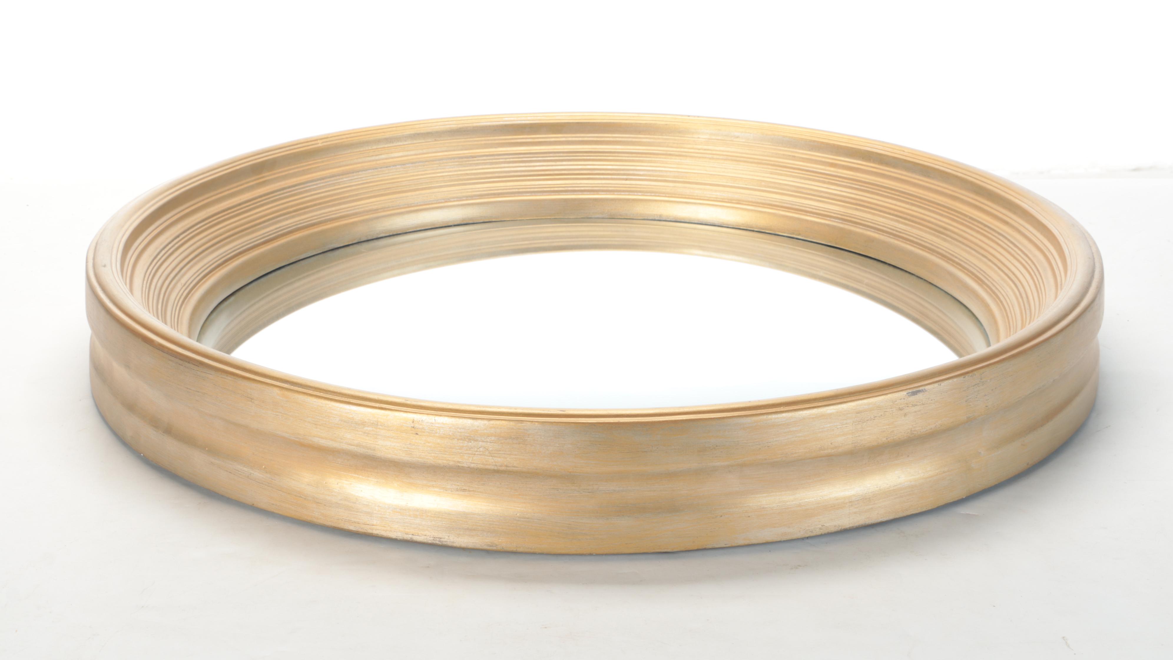 Howard Elliott "Silas" Gilt Finished Convex Mirror