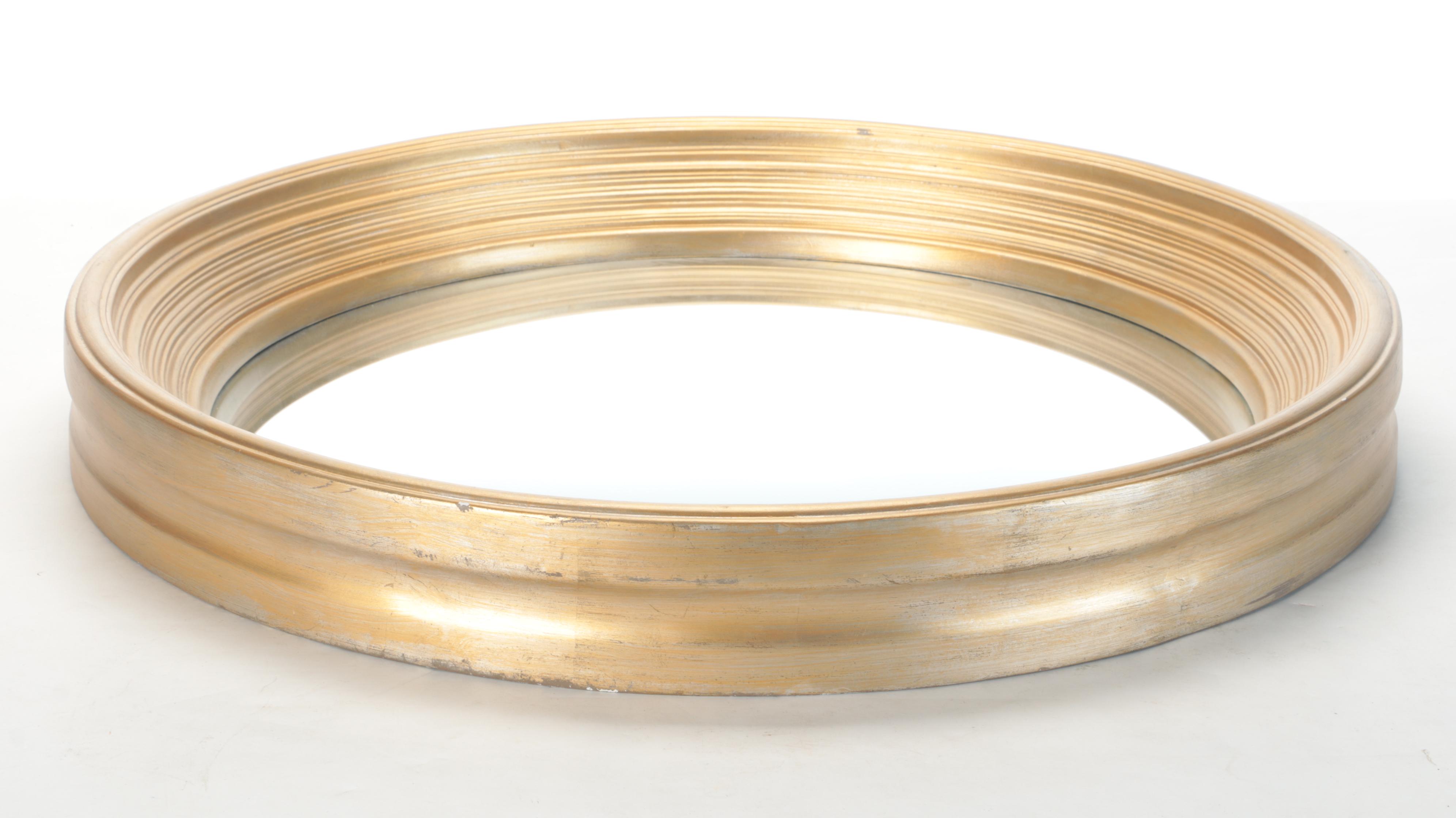 Howard Elliott "Silas" Gilt Finished Convex Mirror