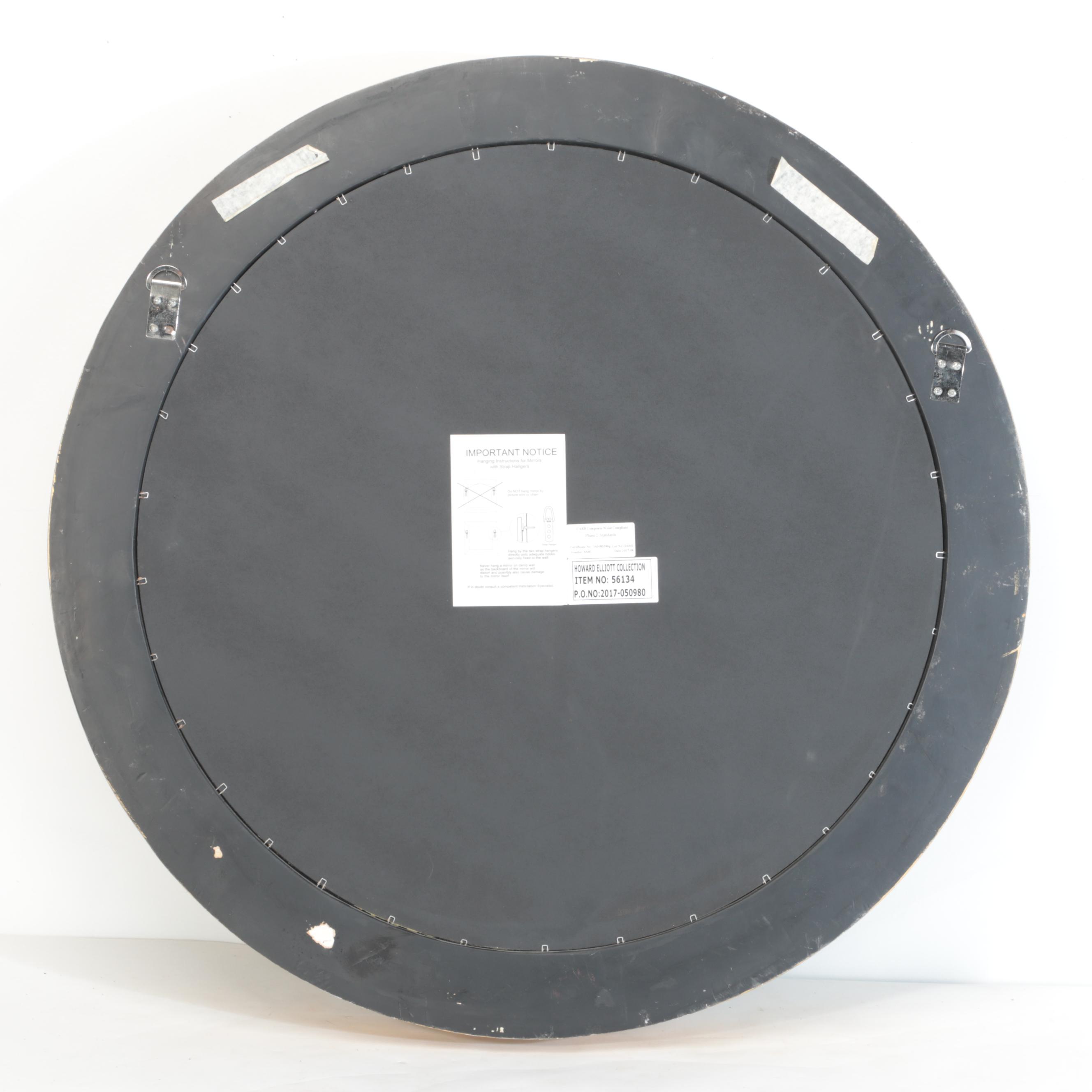 Howard Elliott "Silas" Gilt Finished Convex Mirror