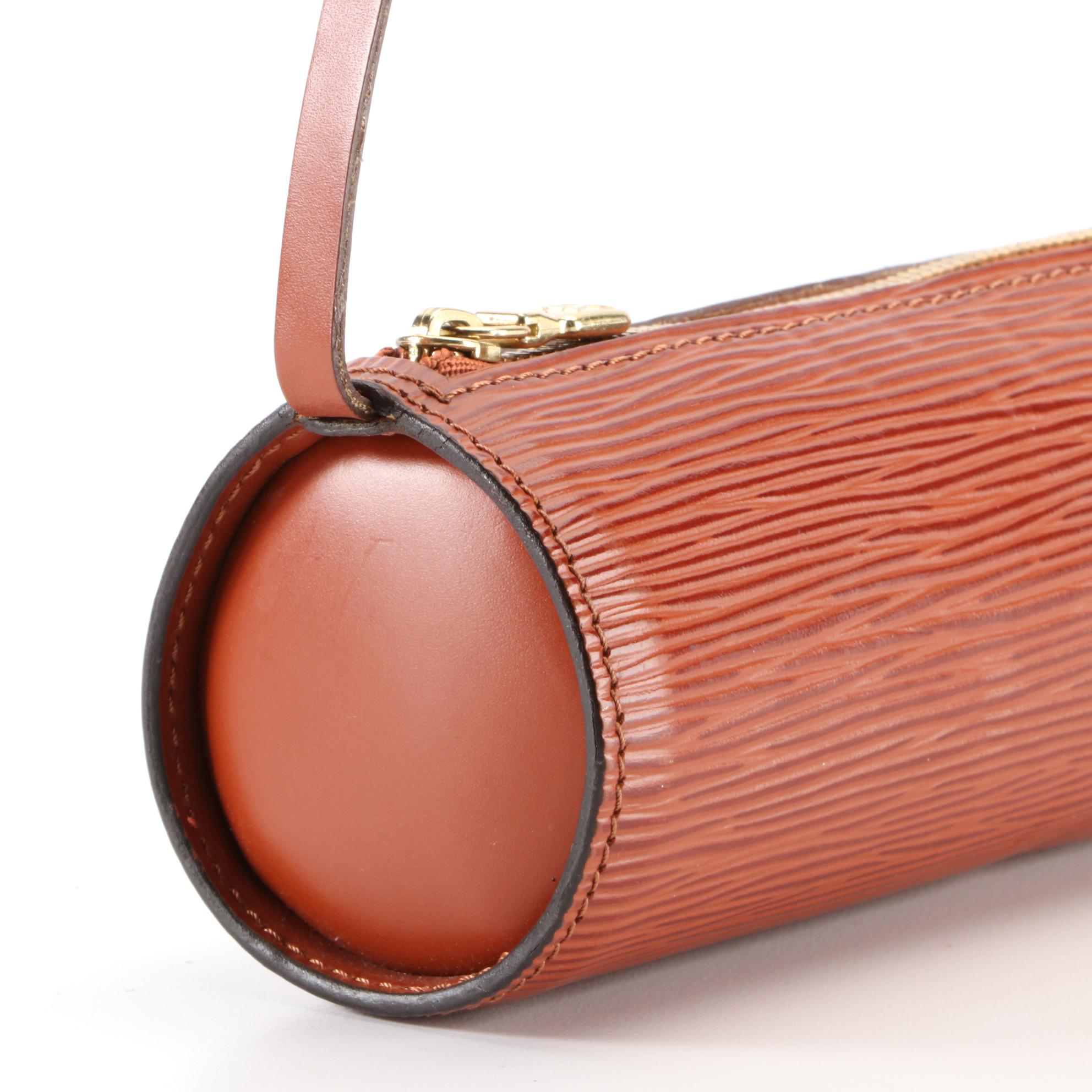 Louis Vuitton Soufflot Trousse Ronde in Kenyan Fawn Epi and Smooth Leather