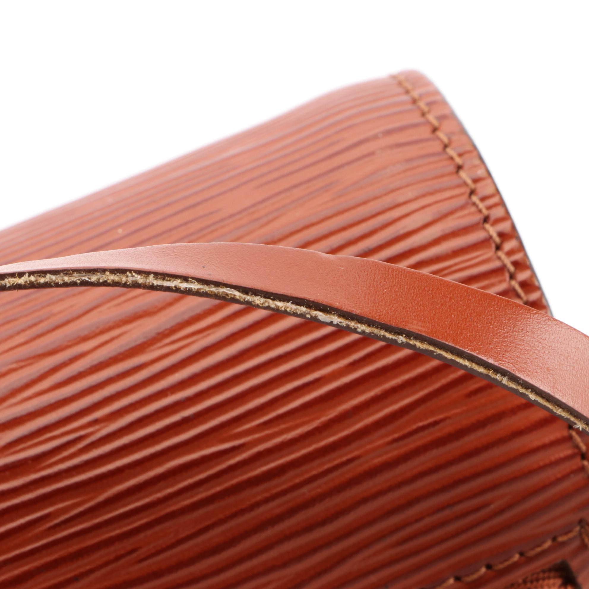 Louis Vuitton Soufflot Trousse Ronde in Kenyan Fawn Epi and Smooth Leather