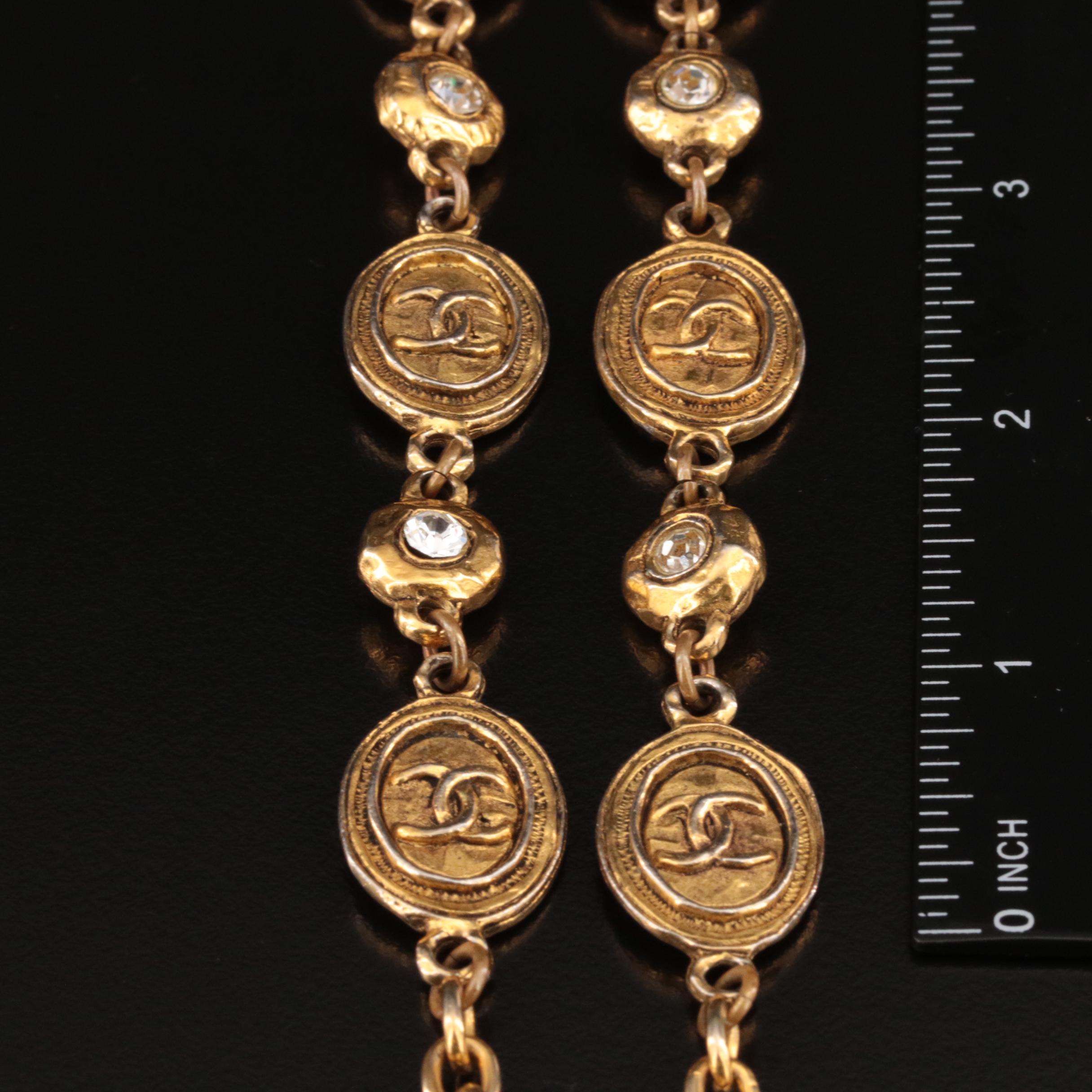 Chanel Rhinestone Station Necklace