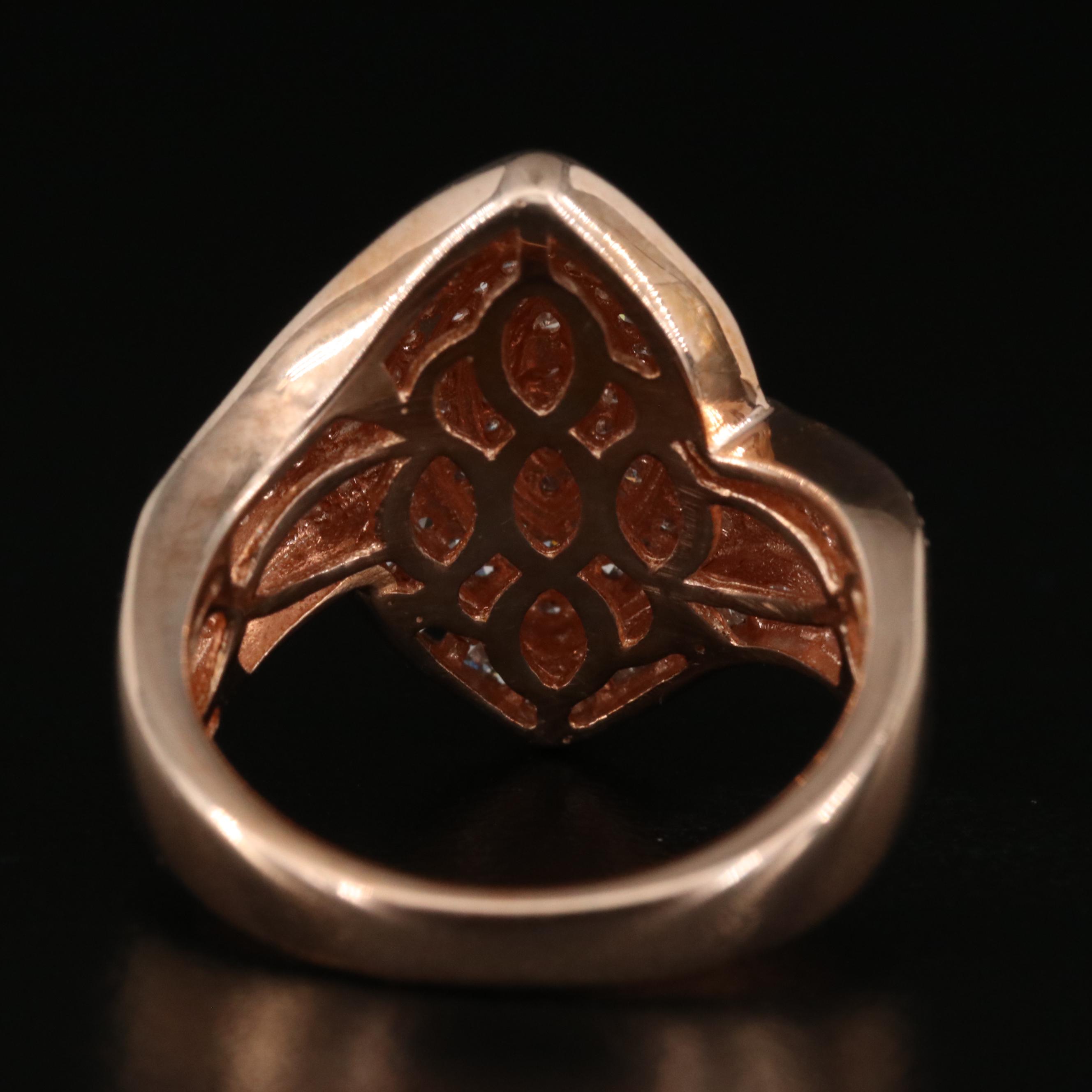 Sterling 1.01 CTW Diamond Cluster Ring