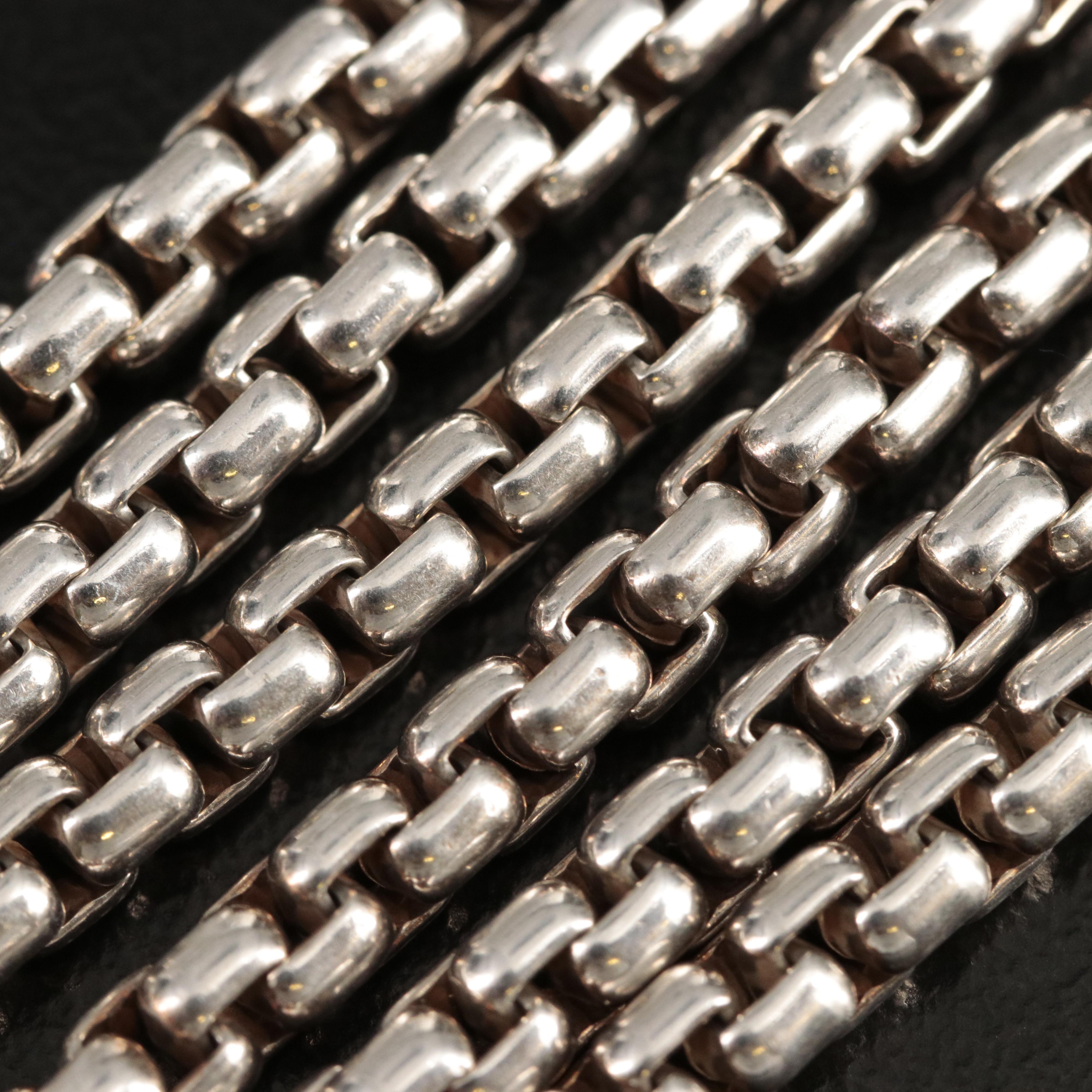 David Yurman Sterling Box Chain Necklace