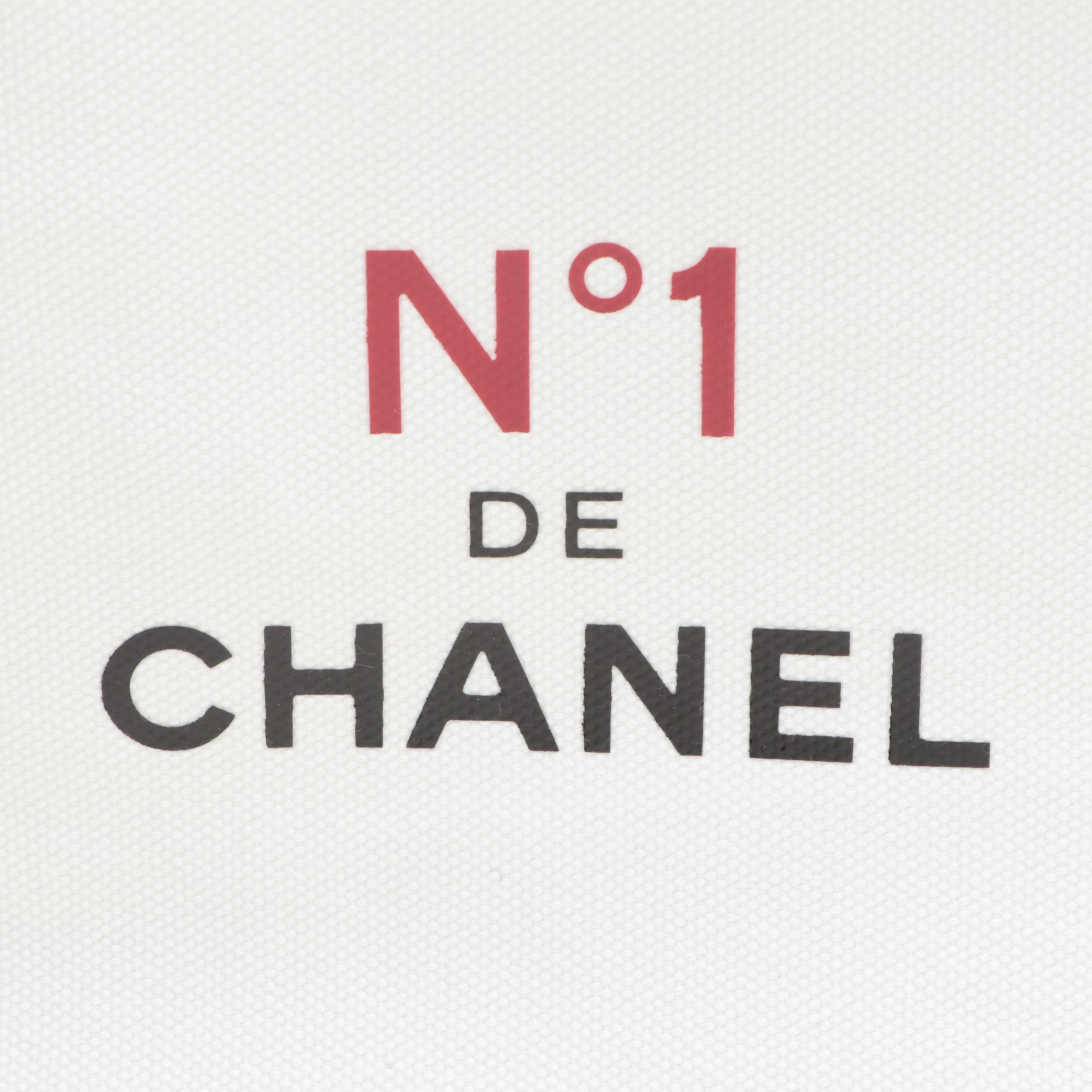 Chanel Parfums Canvas Tote Bag