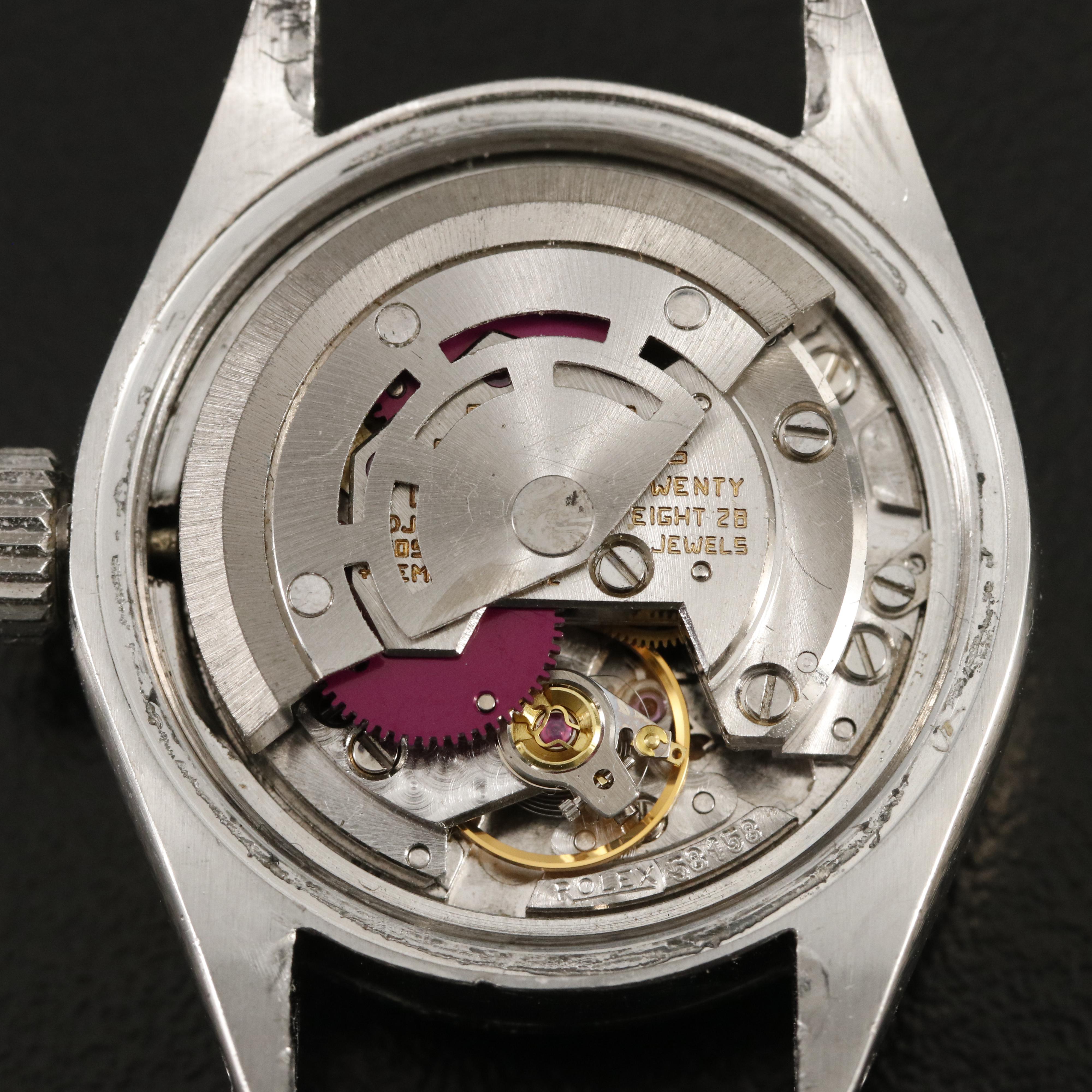 Vintage Rolex Oyster Perpetual Stainless Steel Date Watch