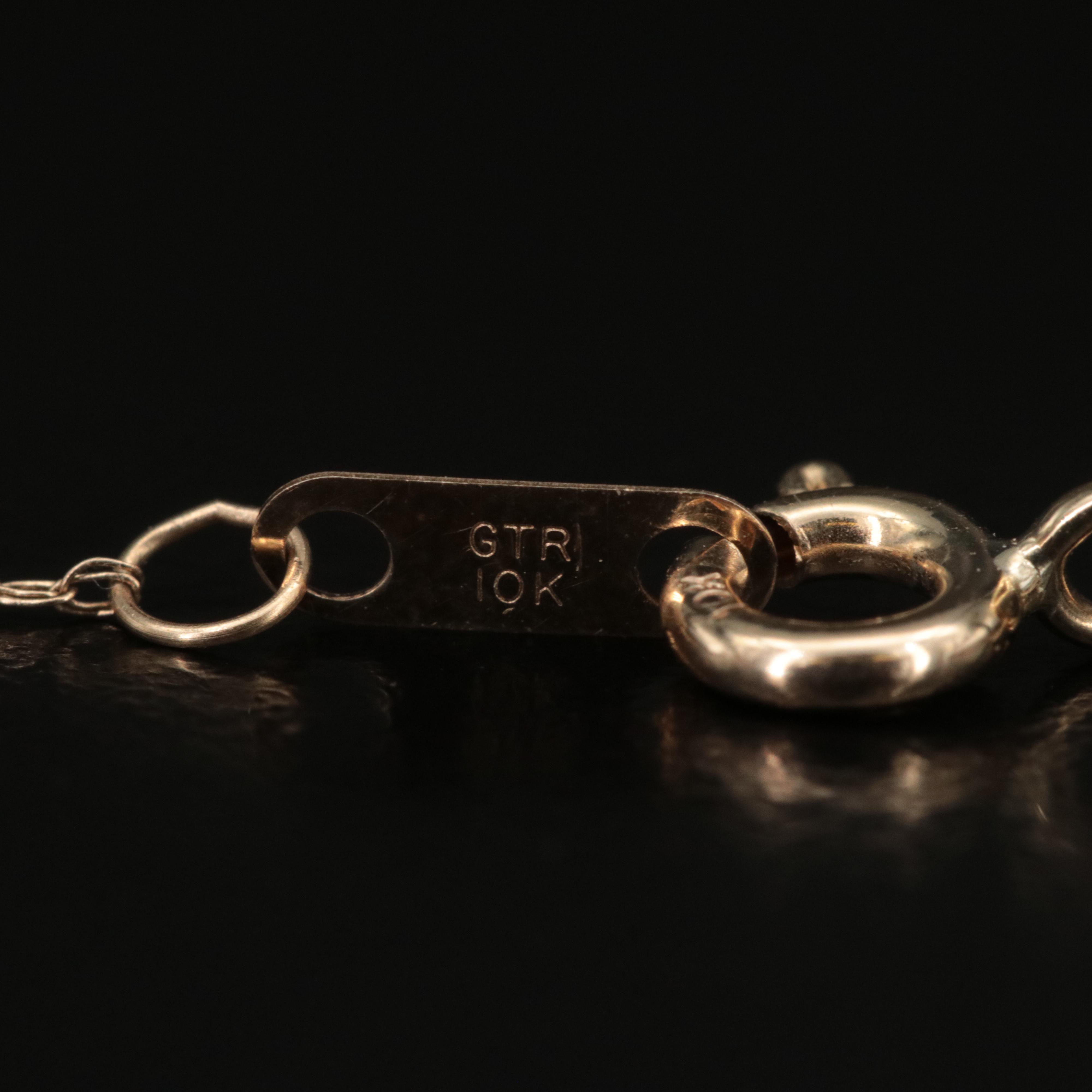 14K 1.25 CTW Diamond Heart Pendant on 10K Chain