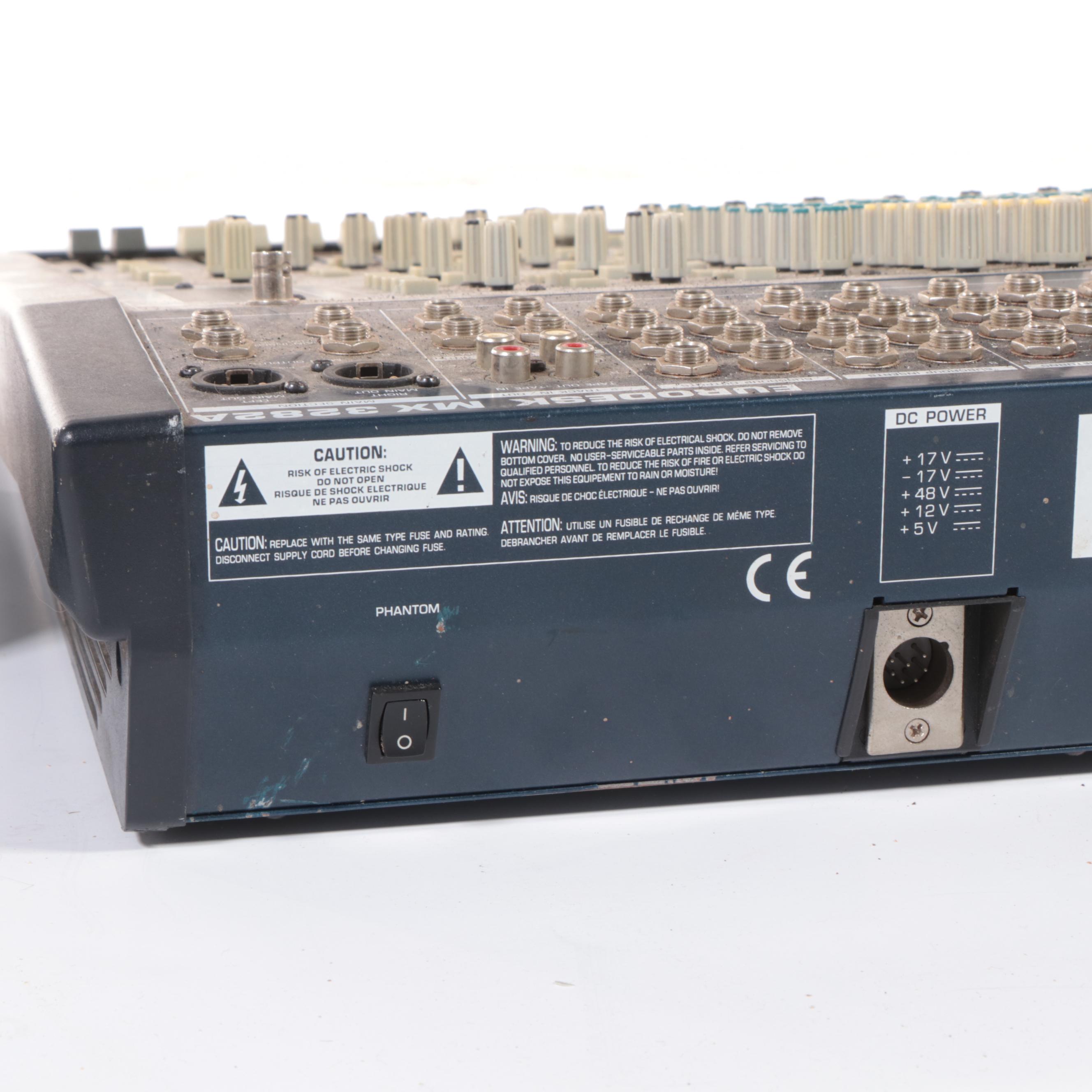 Behringer Eurodesk MX3282A Sound Mixing Board With 150 Watt Power Supply