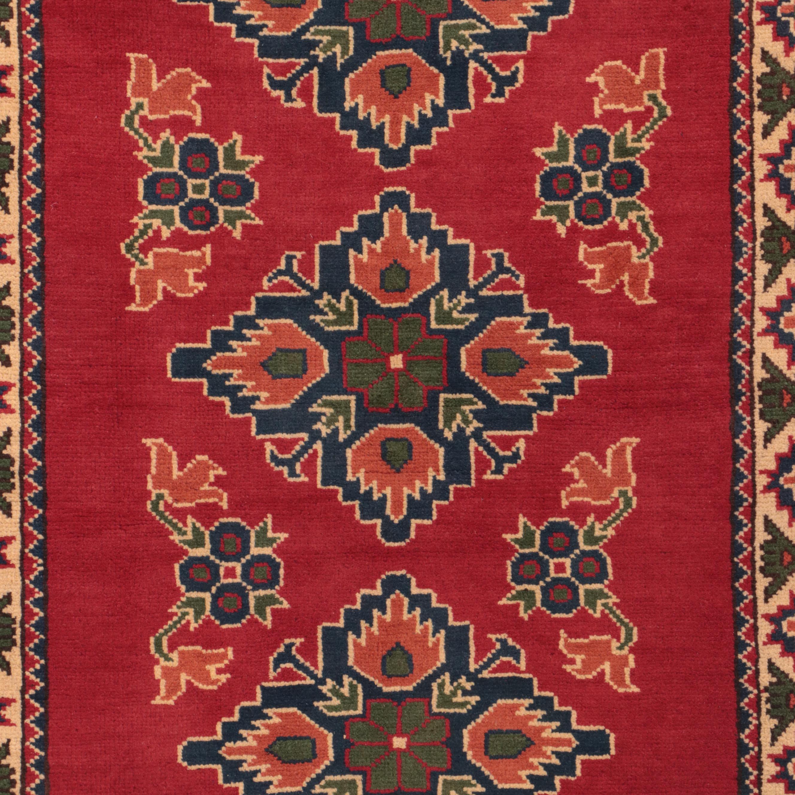 2'10 x 4'1 Hand-Knotted Pakistani Kazak Accent Rug