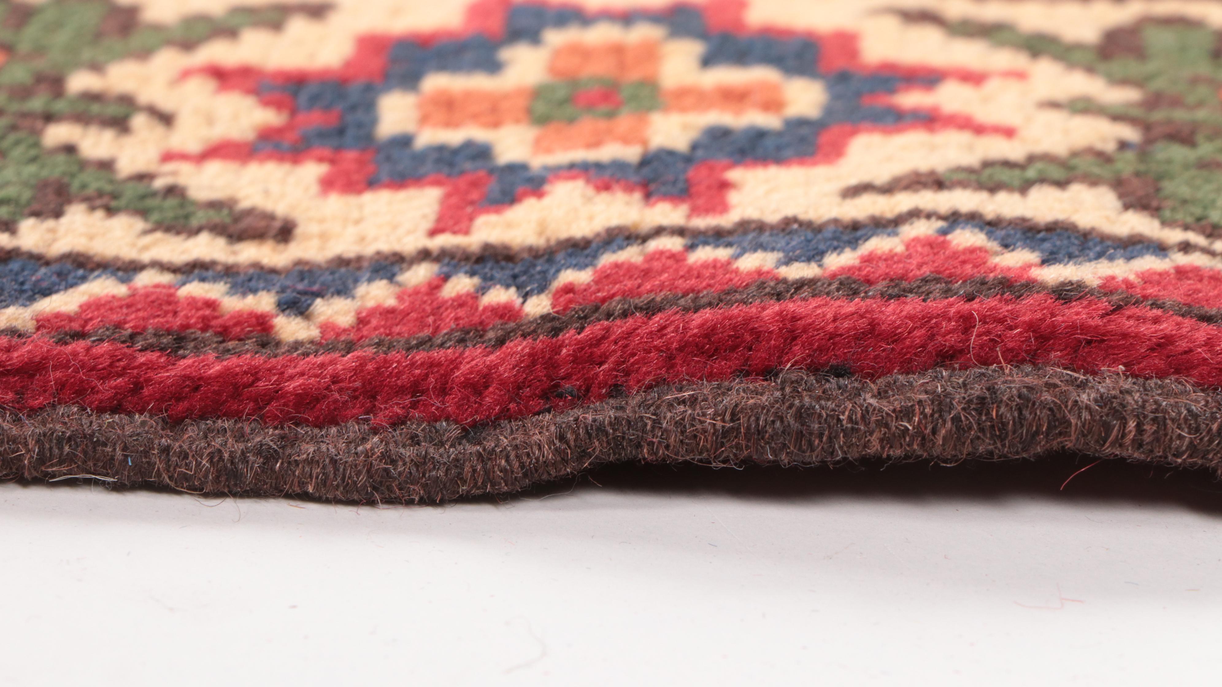 2'10 x 4'1 Hand-Knotted Pakistani Kazak Accent Rug