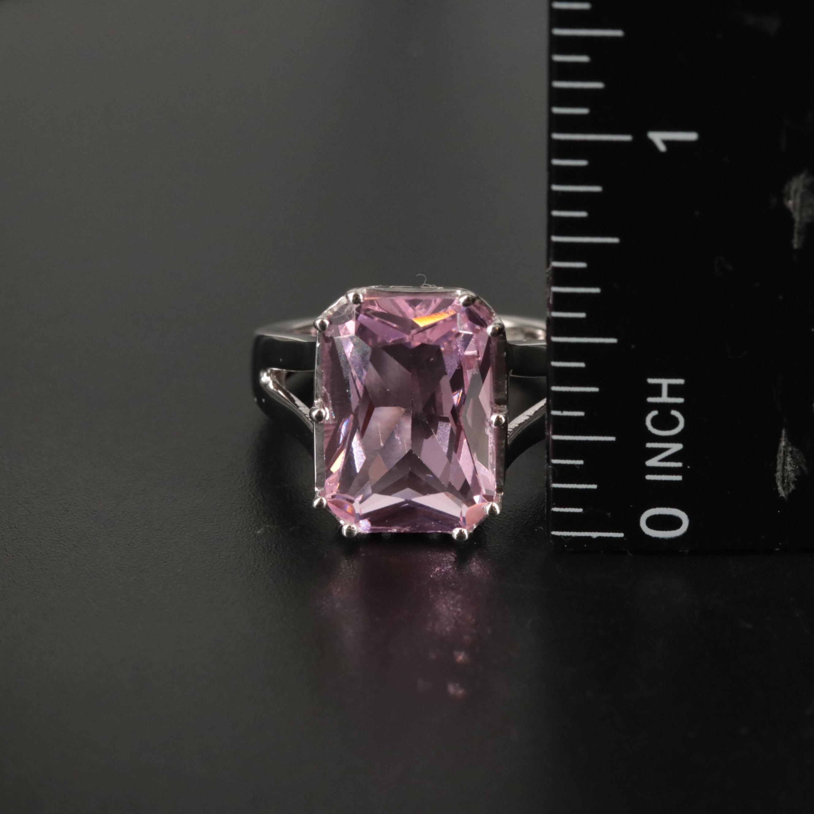 Sterling Imitation Gemstone Ring
