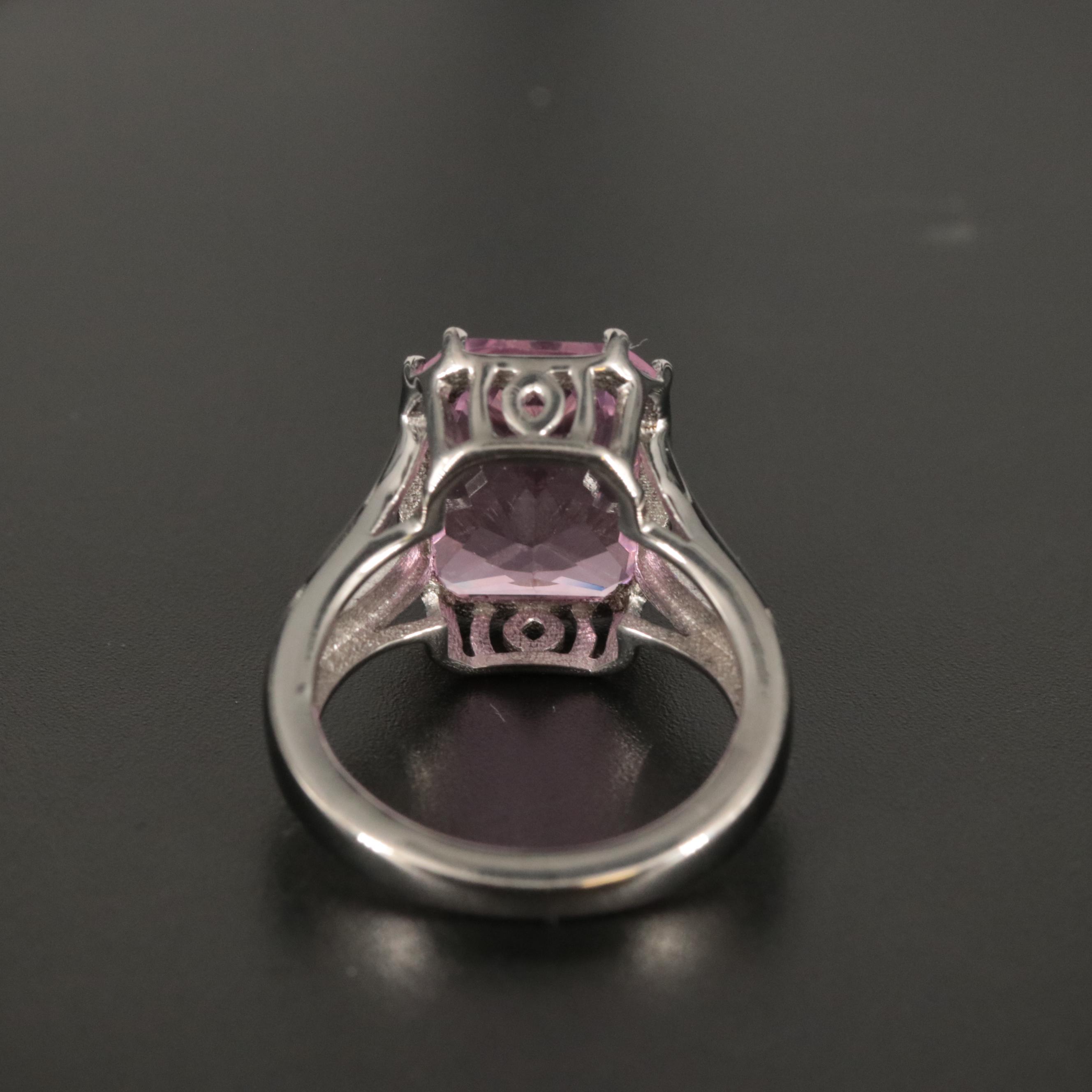 Sterling Imitation Gemstone Ring