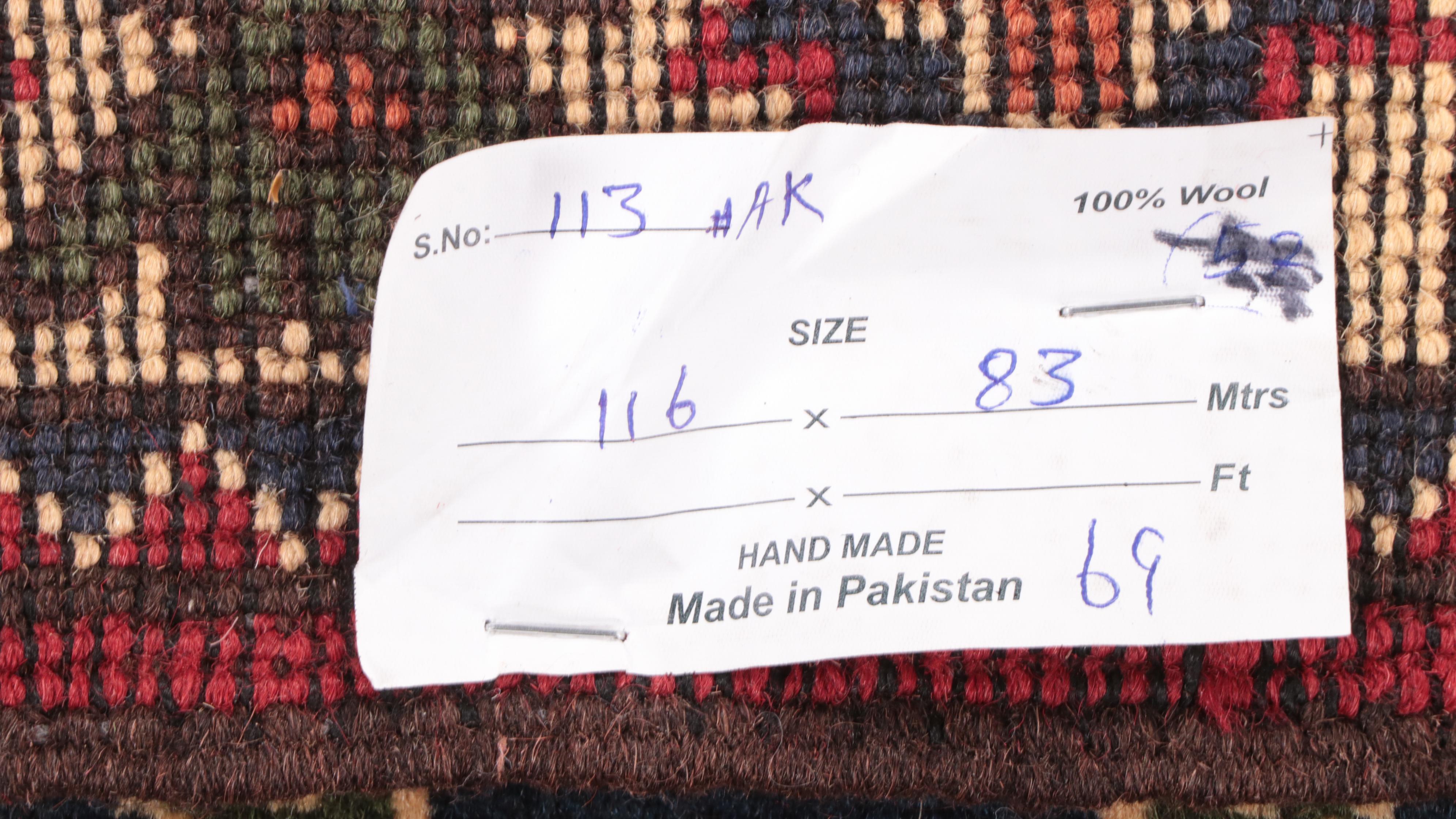 2'10 x 4'1 Hand-Knotted Pakistani Kazak Accent Rug