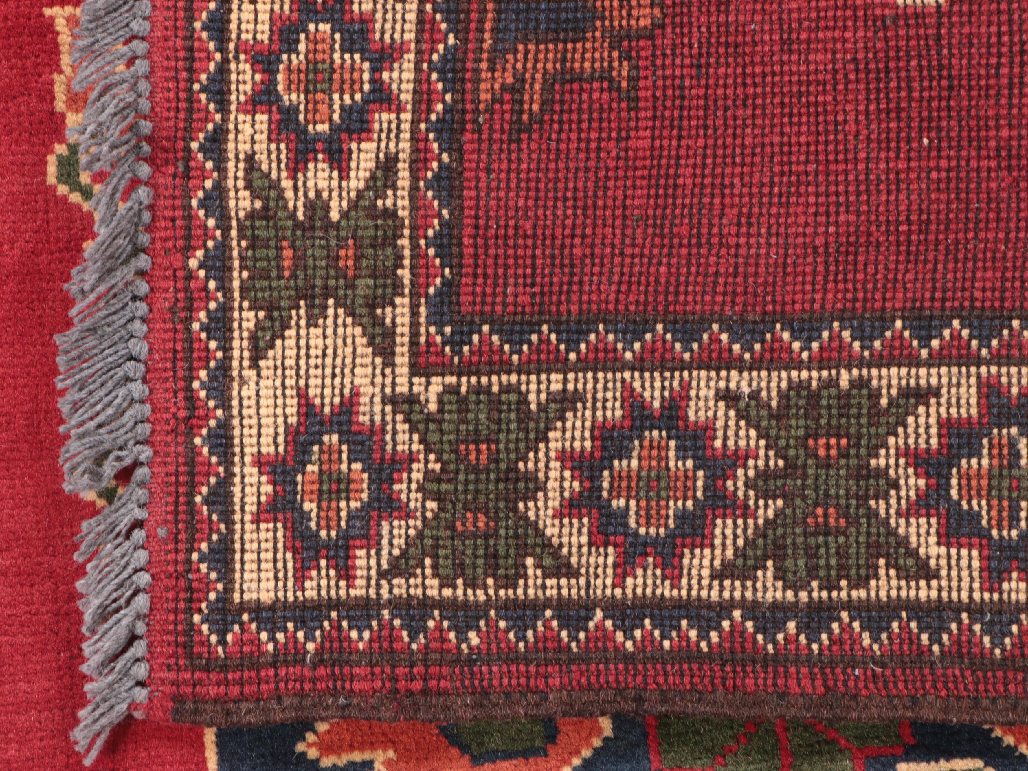 2'10 x 4'1 Hand-Knotted Pakistani Kazak Accent Rug