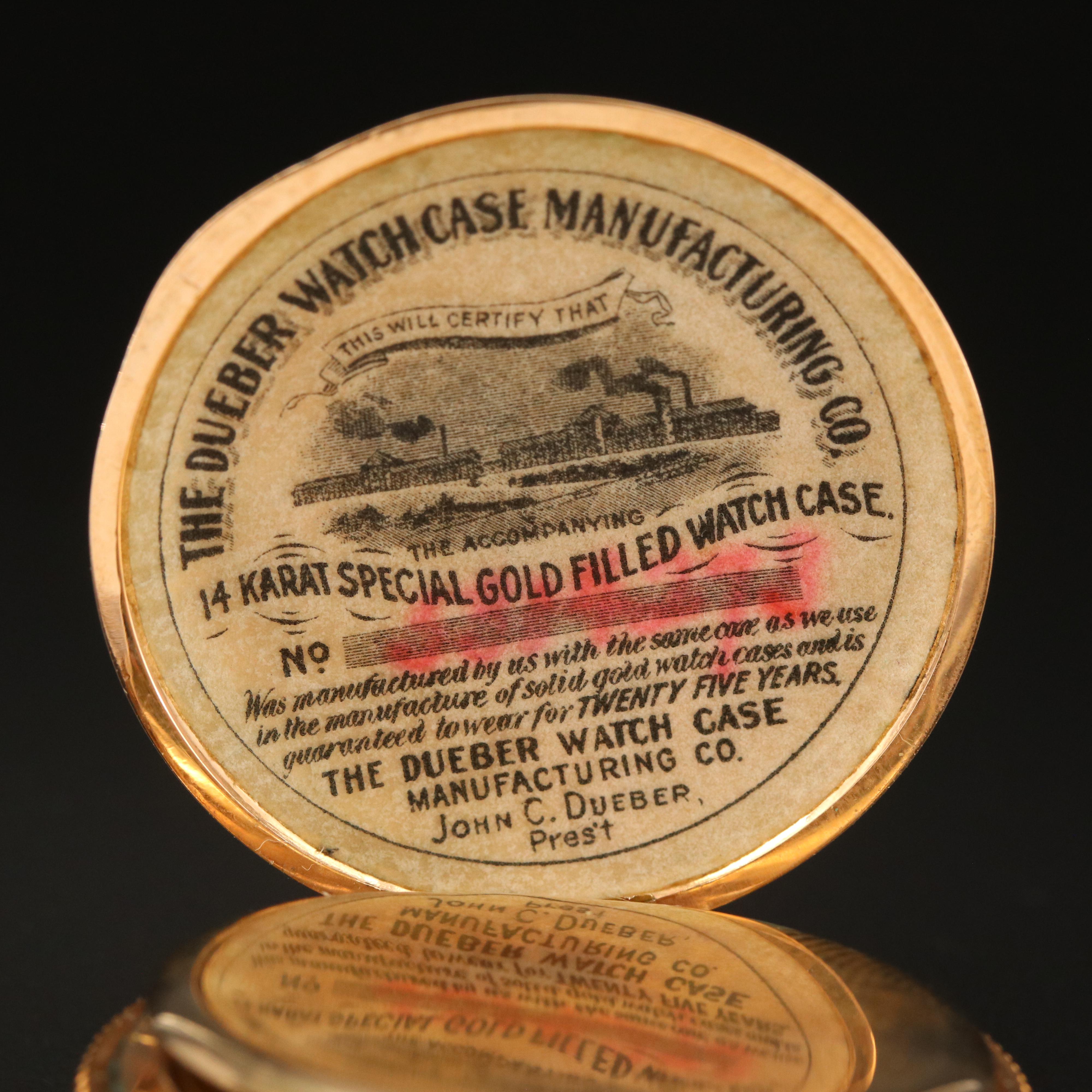 Gold-Filled Pocket Watches Featuring Hampden and Atlas