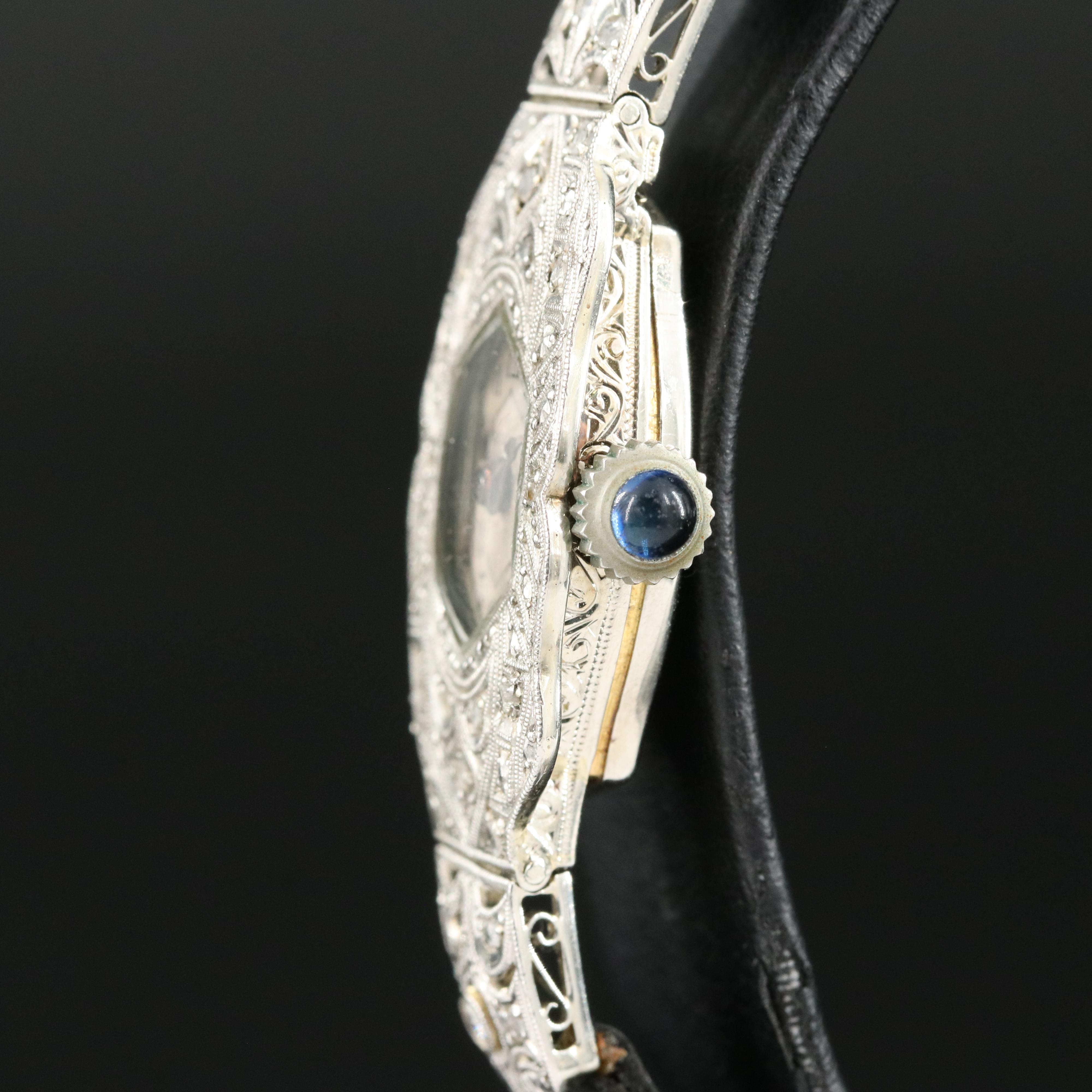 Vintage Solina 18K and Diamond Watch