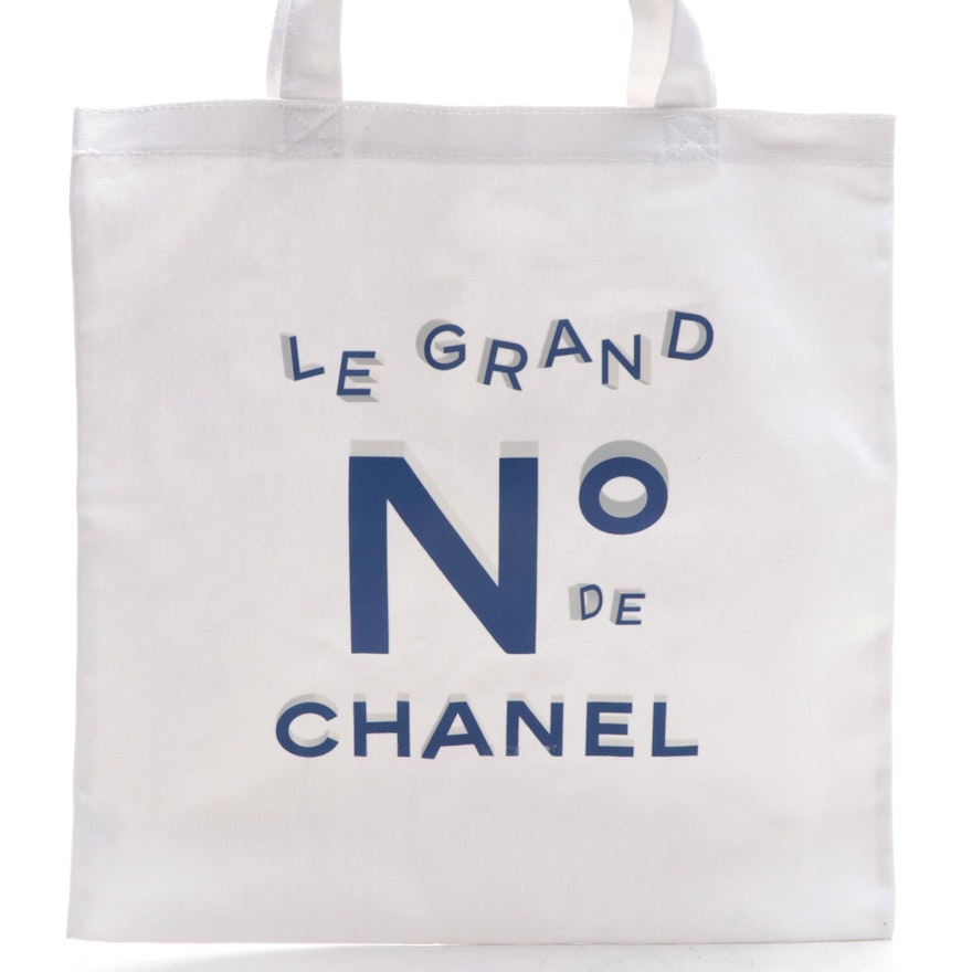 Chanel "Le Grand Numéro de Chanel" Canvas Tote Bag