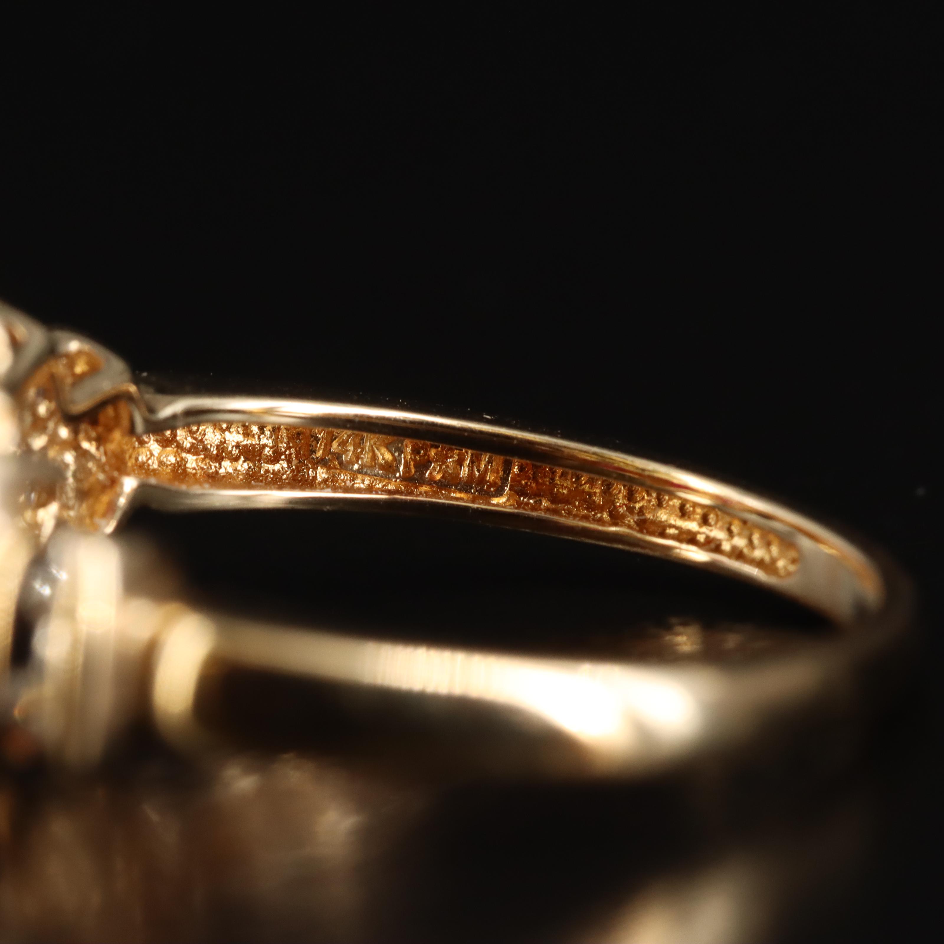 14K Ruby and Diamond Stepped Ring