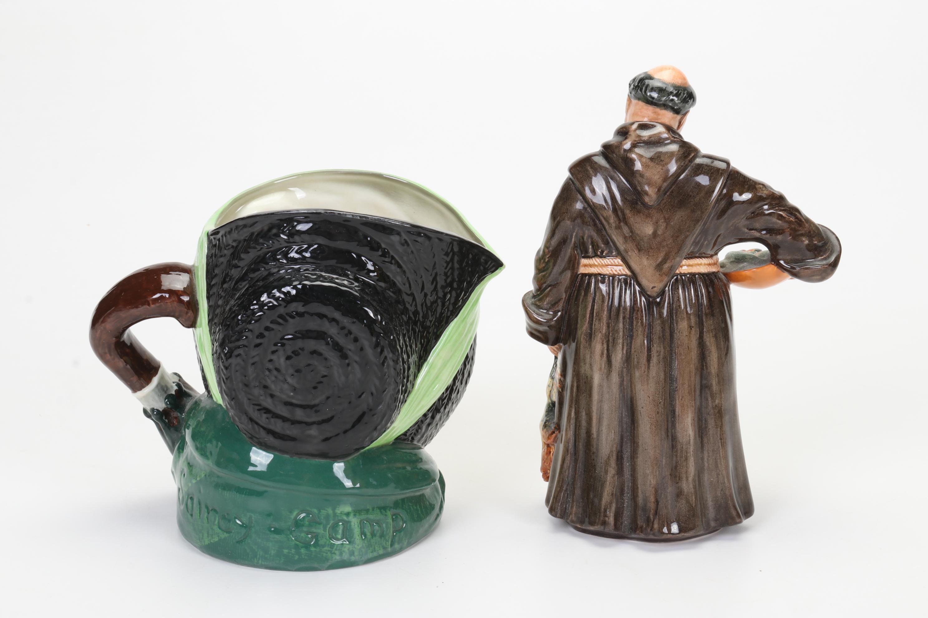Royal Doulton "The Jovial Monk" Figurine and Character Jugs, Mid to Late 20th C.