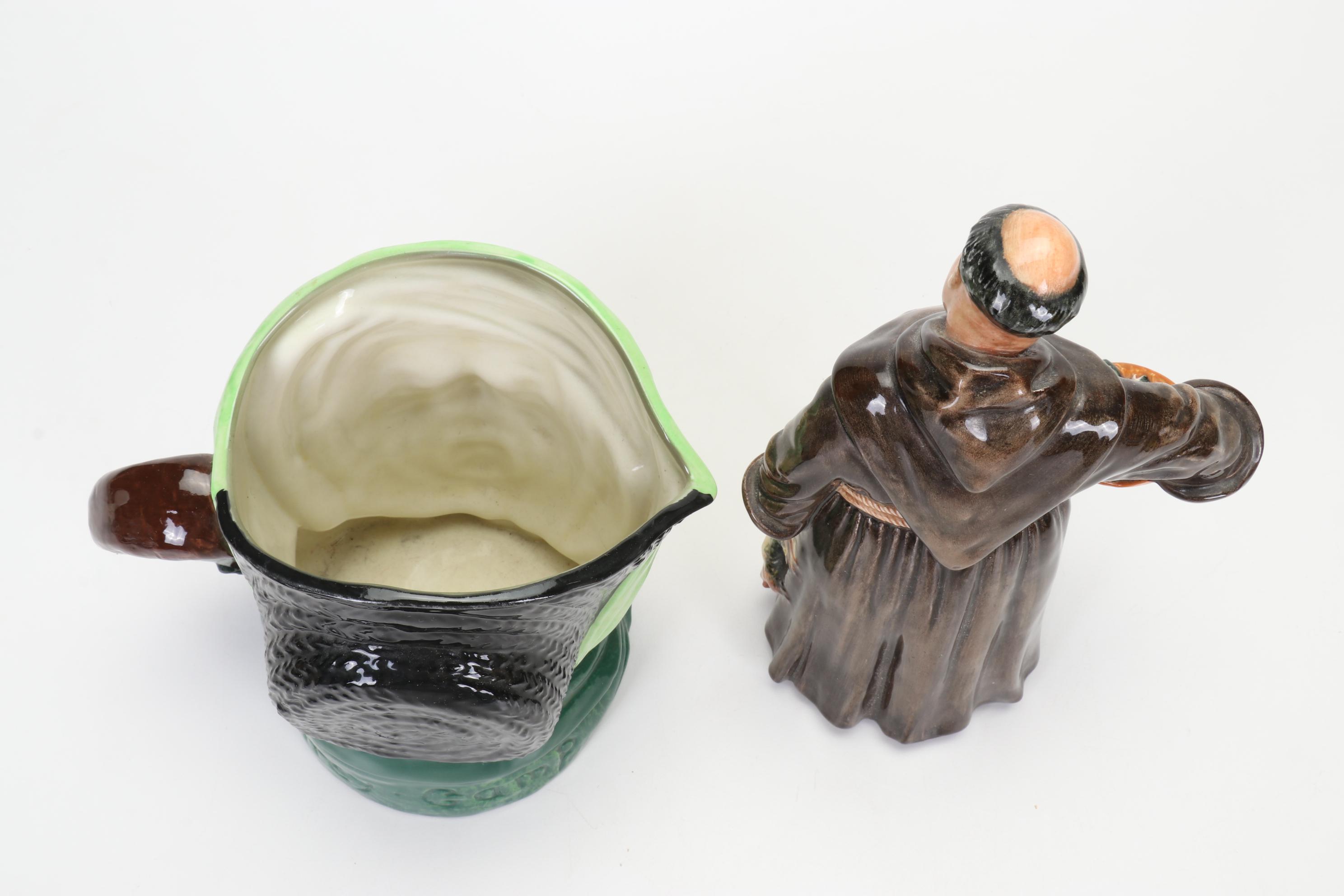 Royal Doulton "The Jovial Monk" Figurine and Character Jugs, Mid to Late 20th C.