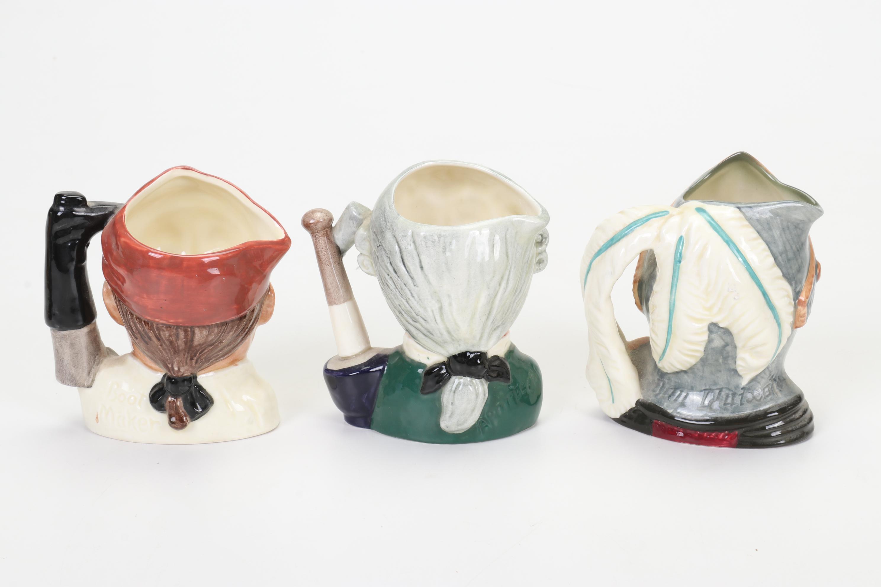 Royal Doulton "The Jovial Monk" Figurine and Character Jugs, Mid to Late 20th C.