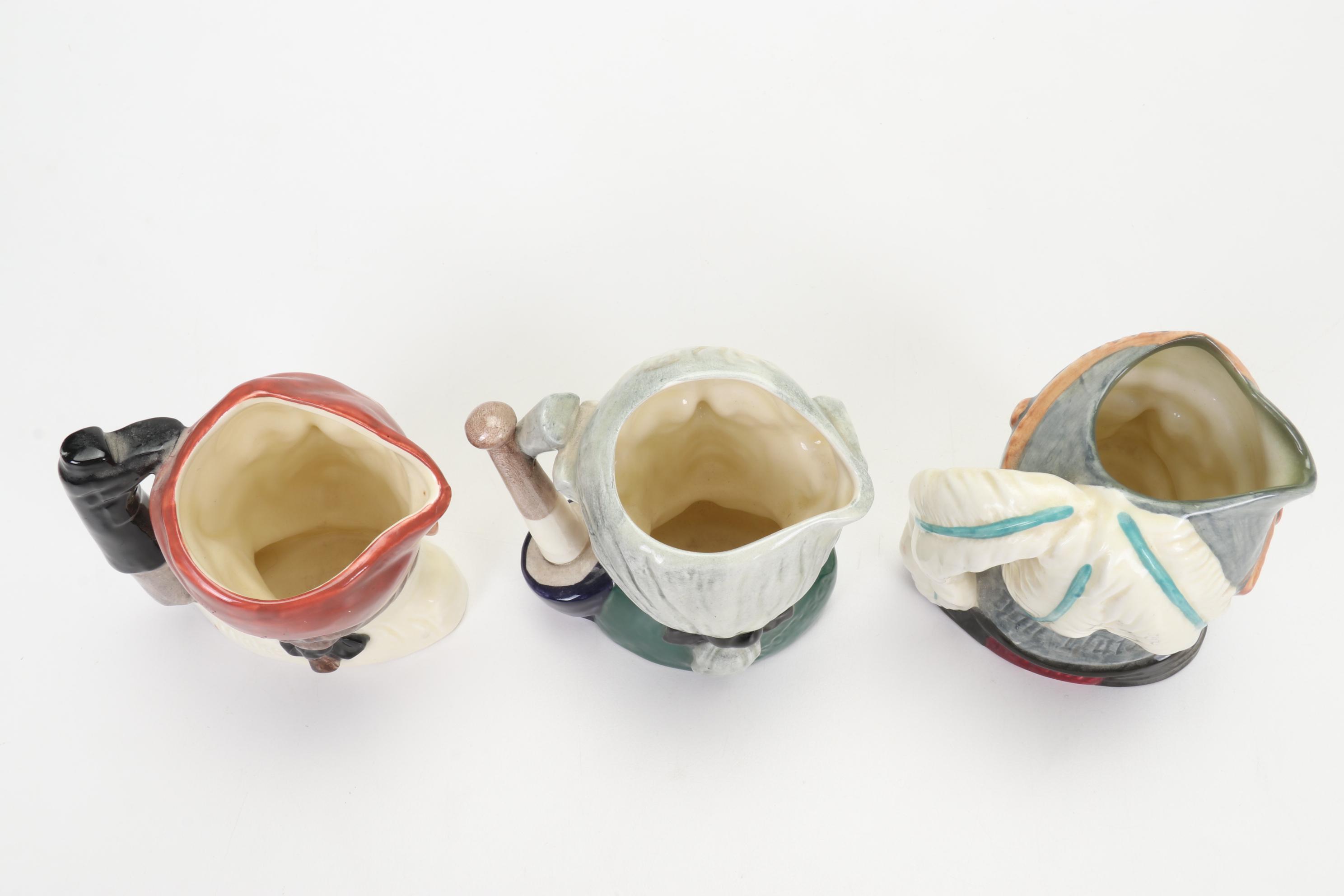 Royal Doulton "The Jovial Monk" Figurine and Character Jugs, Mid to Late 20th C.