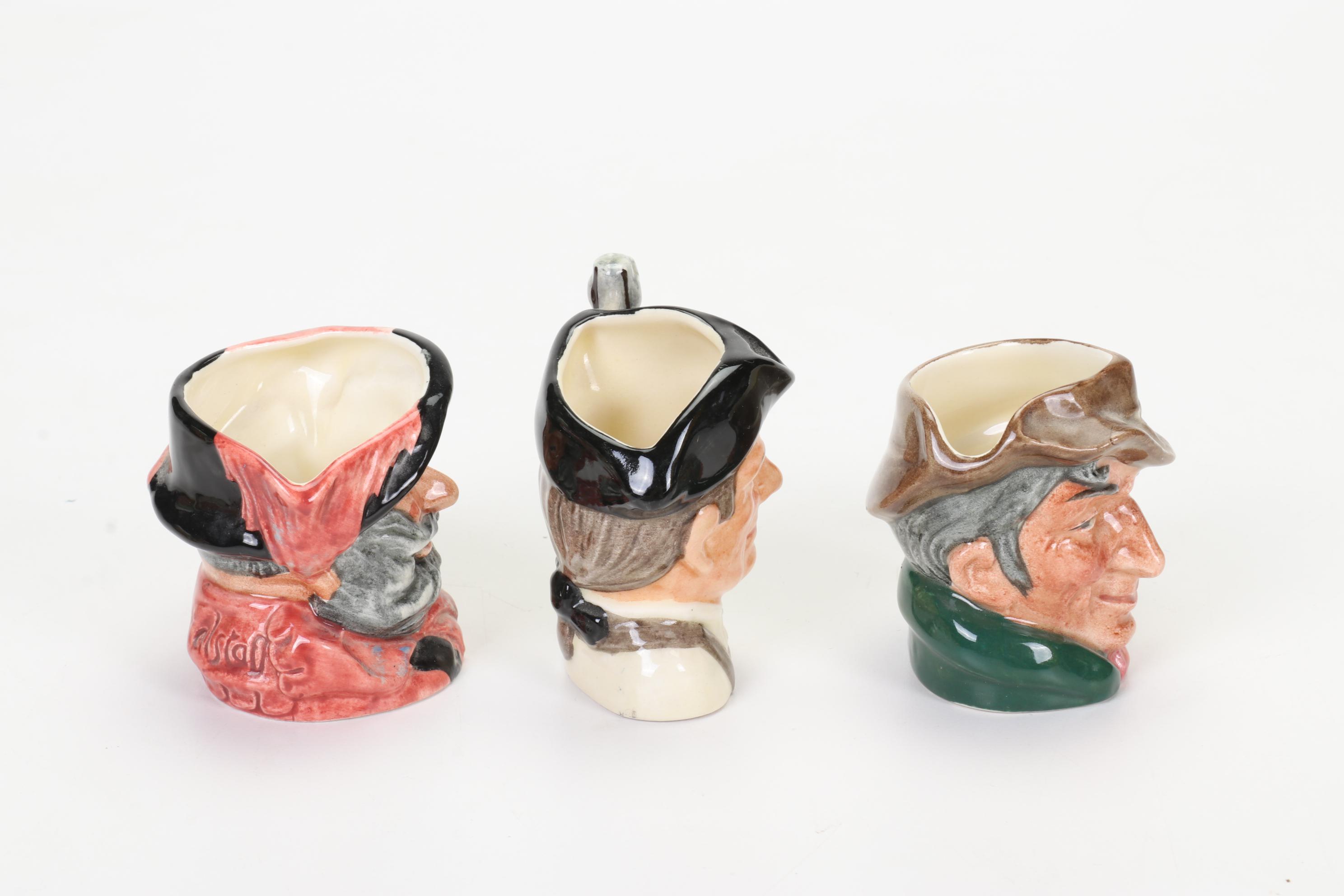 Royal Doulton "The Jovial Monk" Figurine and Character Jugs, Mid to Late 20th C.