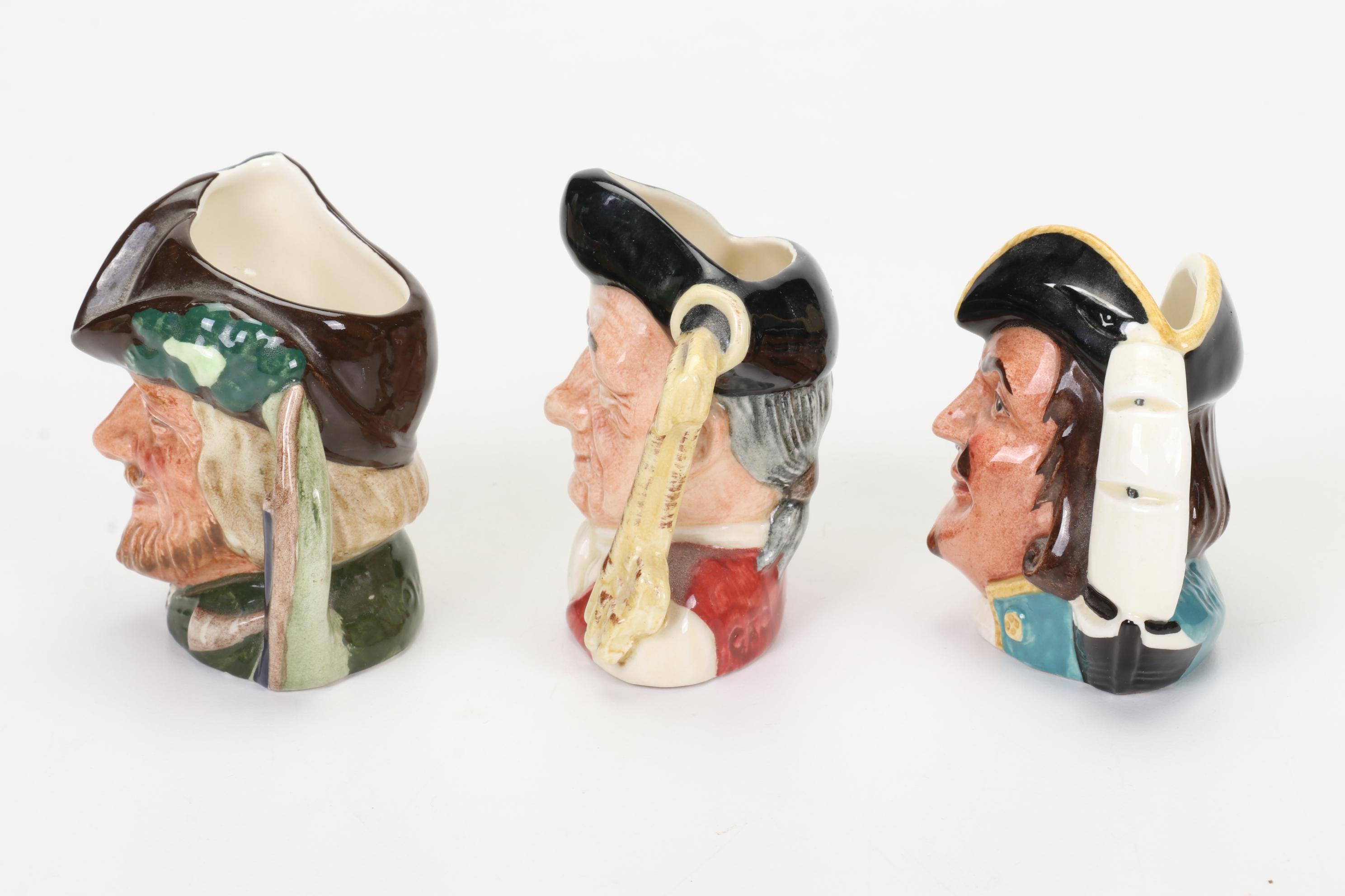 Royal Doulton "The Jovial Monk" Figurine and Character Jugs, Mid to Late 20th C.