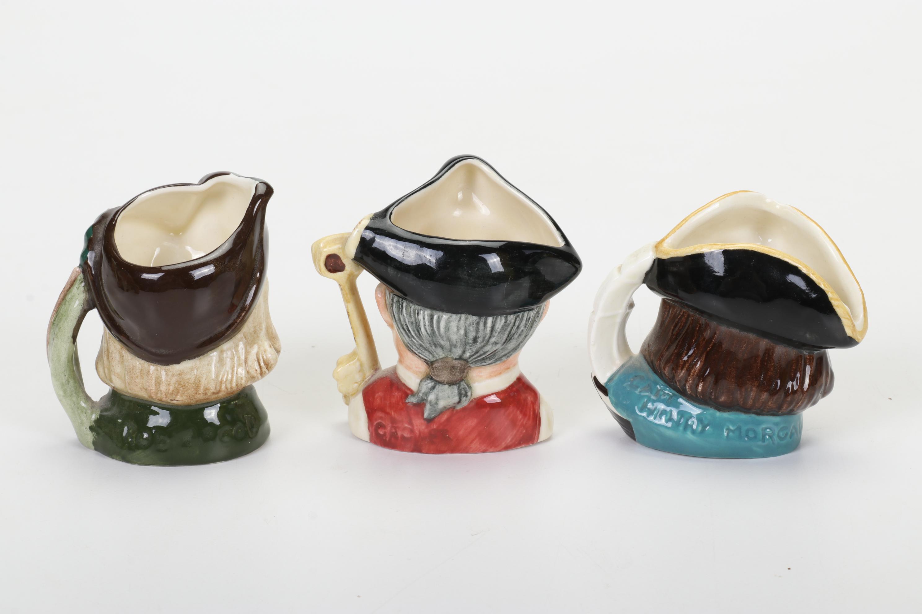 Royal Doulton "The Jovial Monk" Figurine and Character Jugs, Mid to Late 20th C.