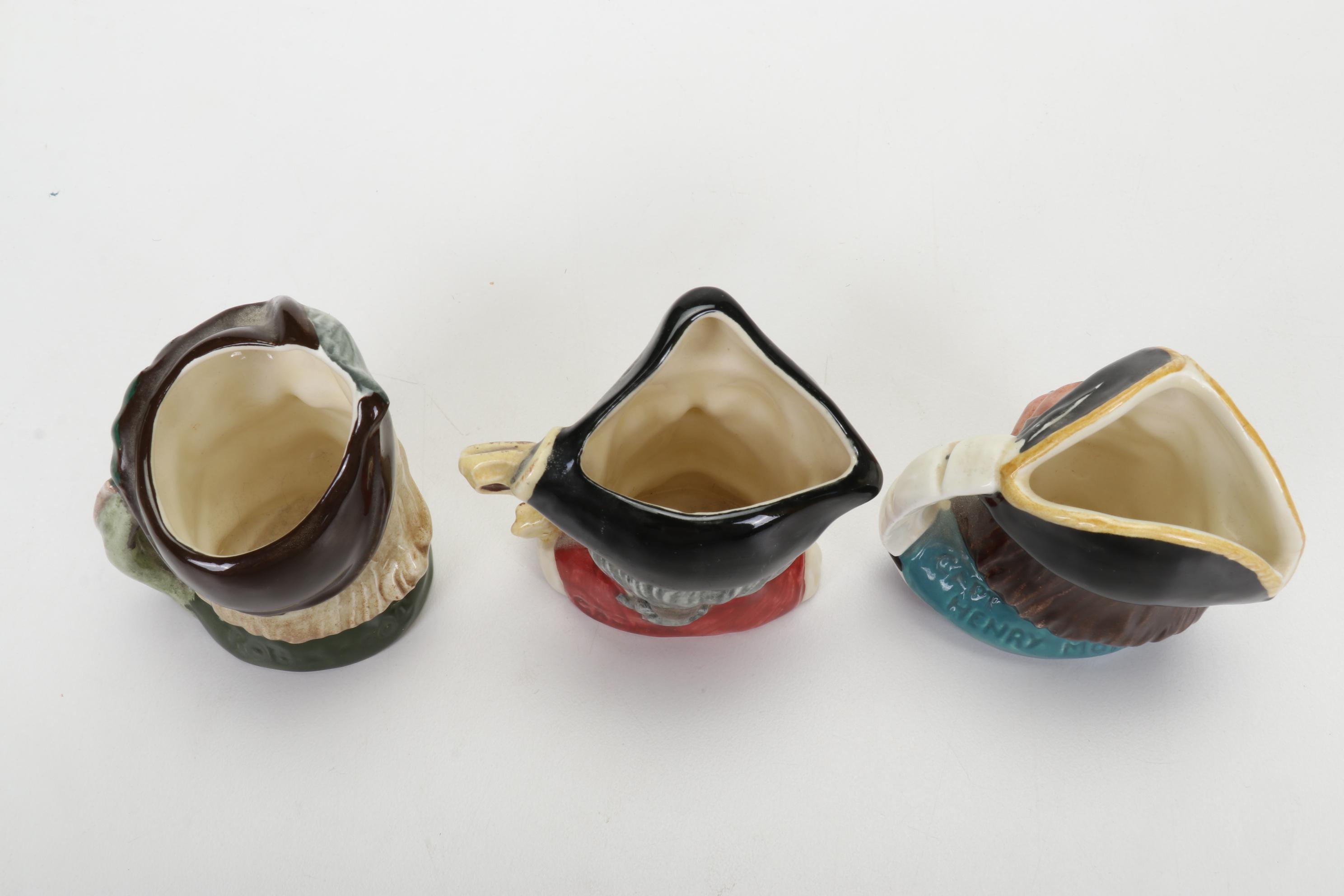 Royal Doulton "The Jovial Monk" Figurine and Character Jugs, Mid to Late 20th C.