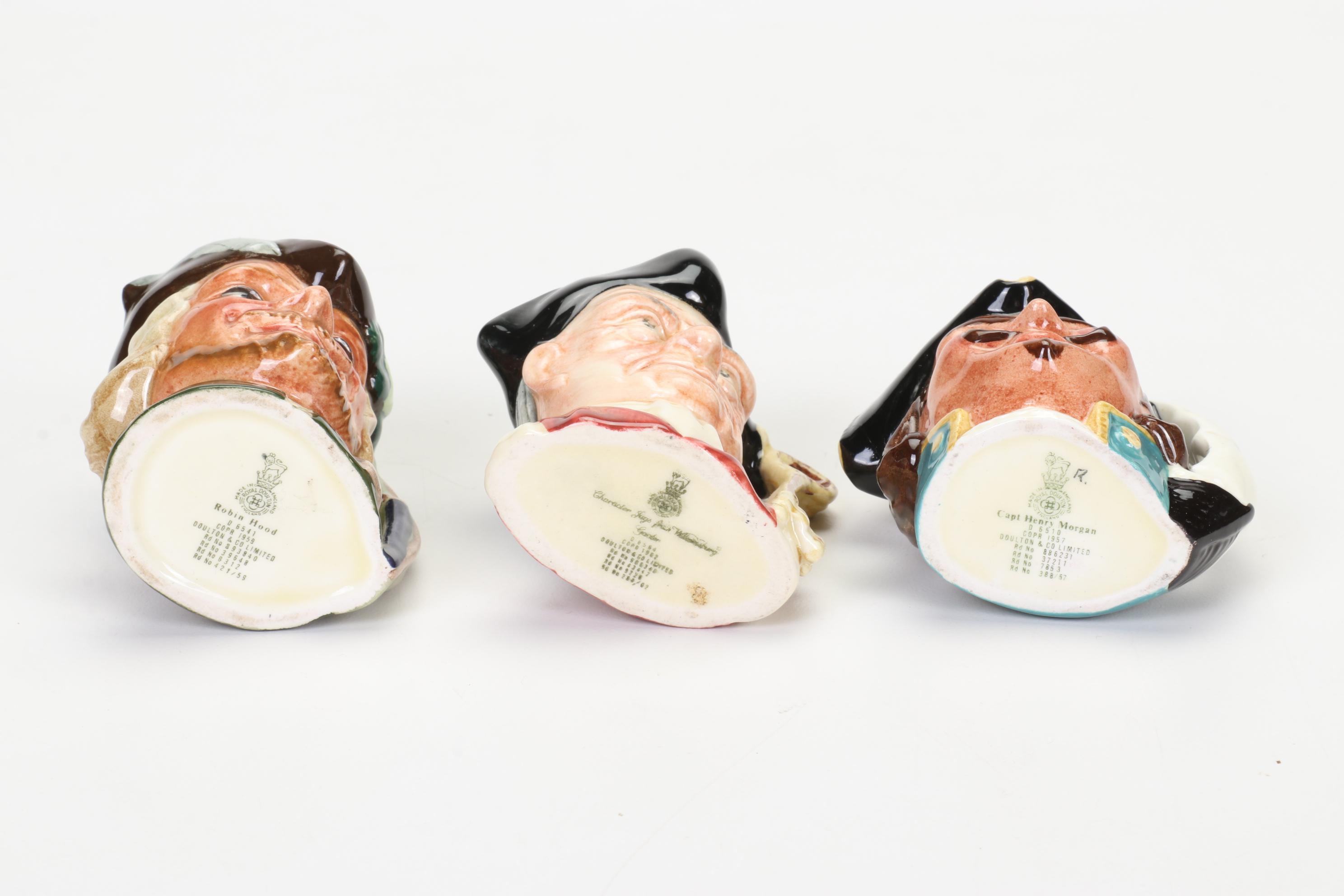 Royal Doulton "The Jovial Monk" Figurine and Character Jugs, Mid to Late 20th C.